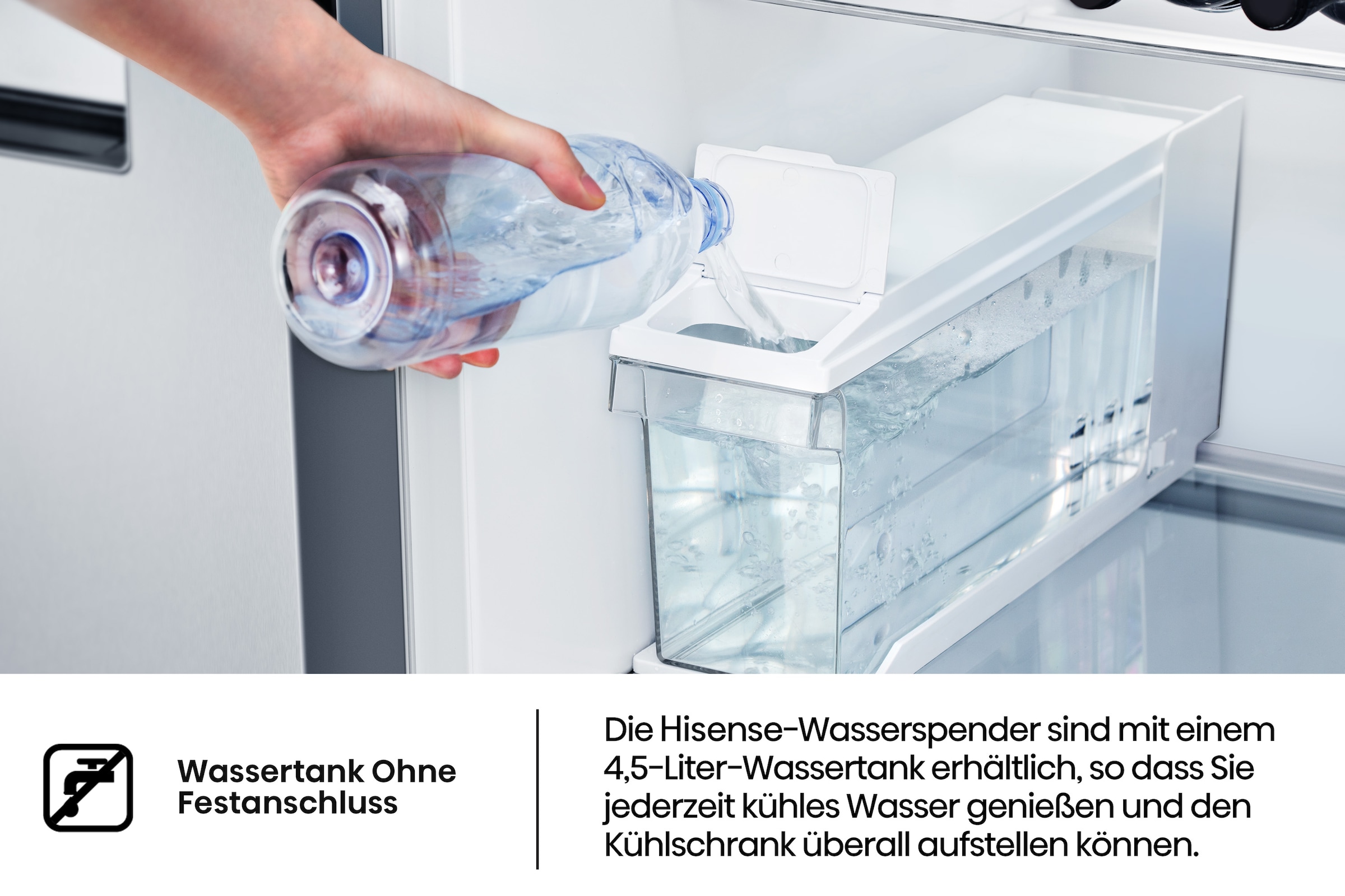 Hisense Side-by-Side »RS5P535NTCE«, Wasser-/Eisspender