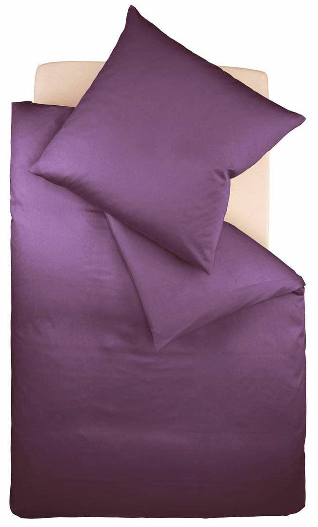 fleuresse Bettwäsche »Colours in 135x200, 155x220 oder 200x200 cm«, Bettwäsche aus 100% Baumwolle, uni, mit Reißverschluss