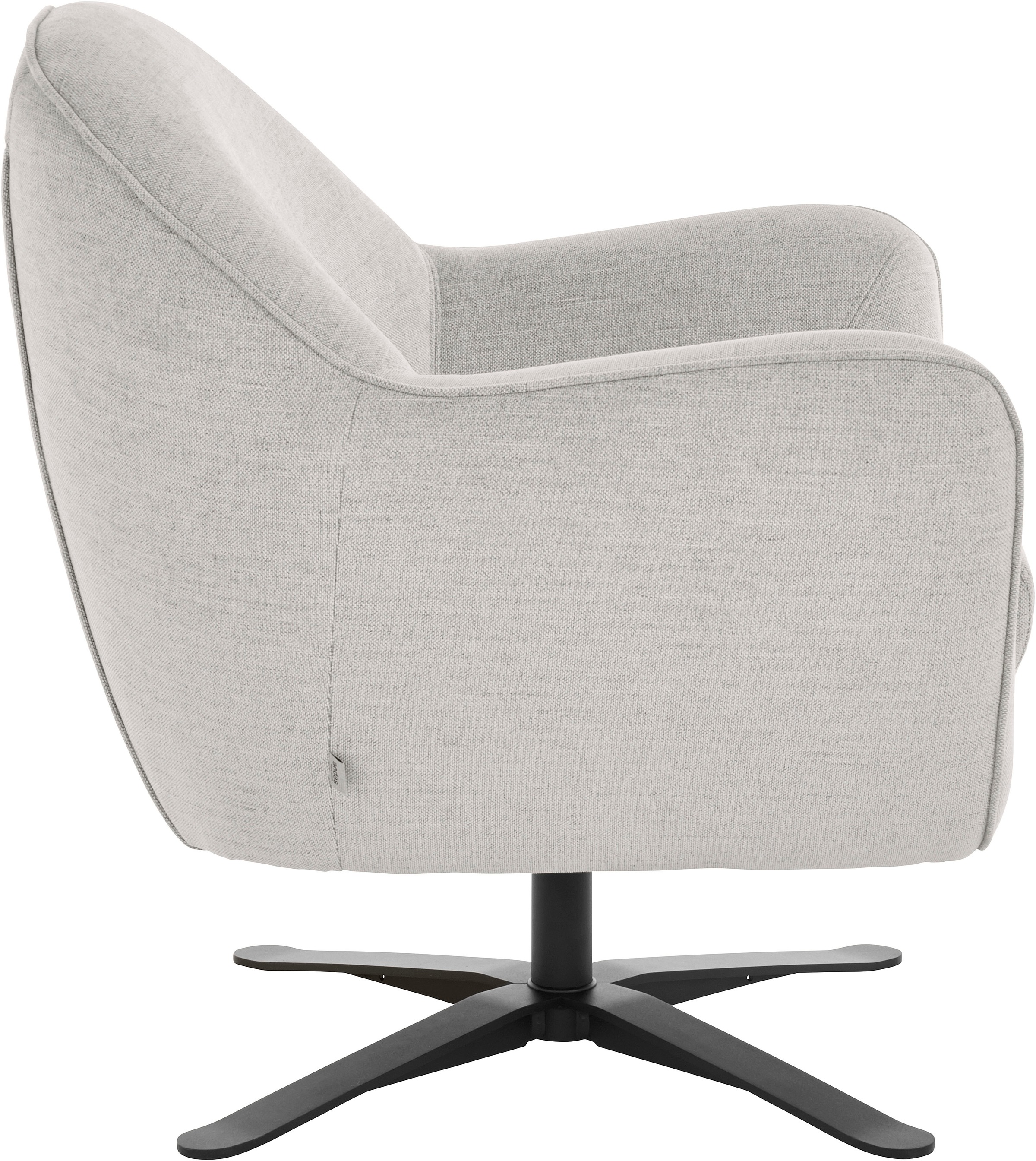 andas Drehsessel »Stavre, Loungesessel mit Drehfunktion« in moderner Optik, mit elegantem Drehfuß