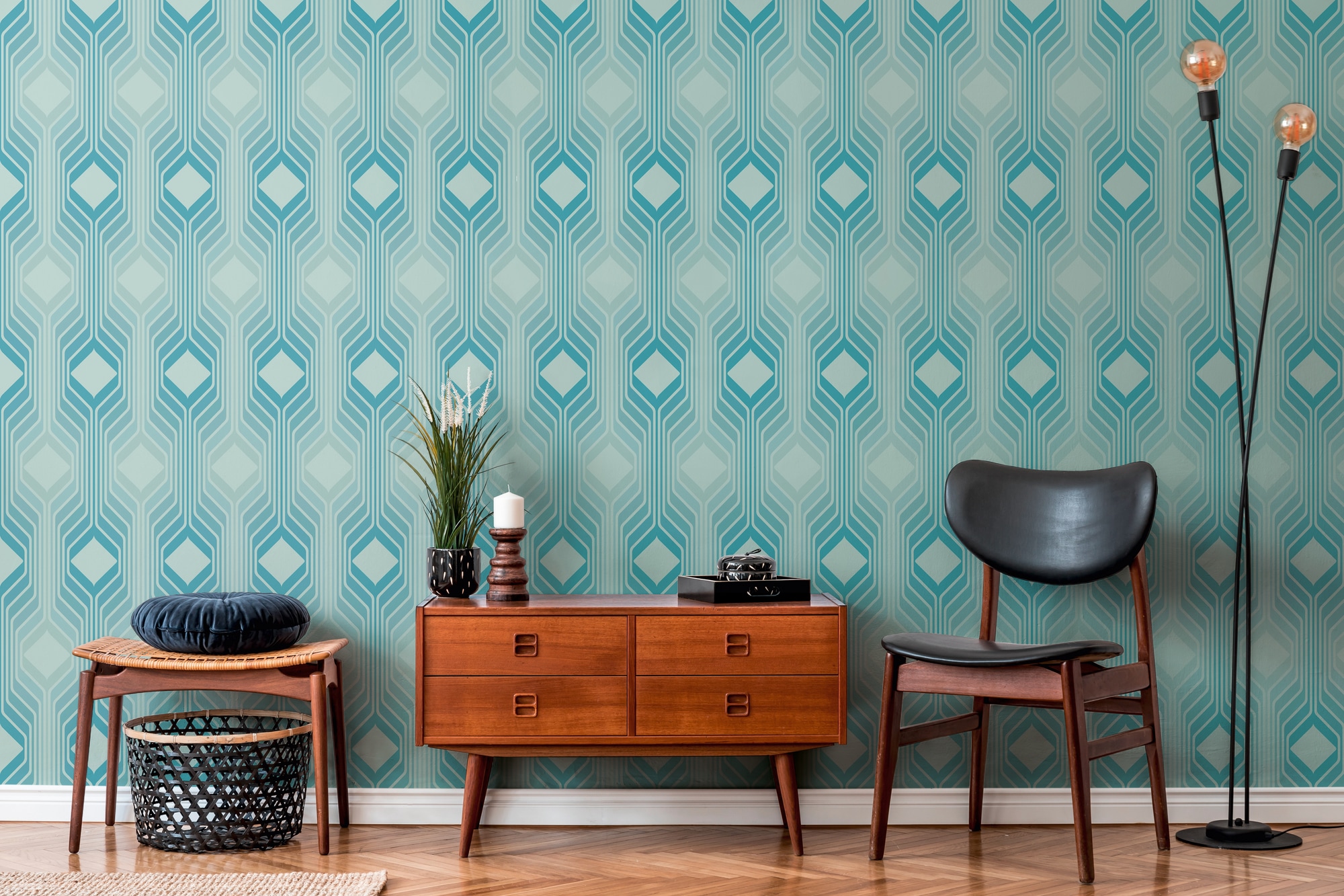 A.S. Création Vliestapete »Retro Chic 3D-Tapete Mustertapete Vintage 3D« matt strukturiert Vliestapete Kacheln für Schlafzimmer Küche Wohnzimmer 3D Design modern
