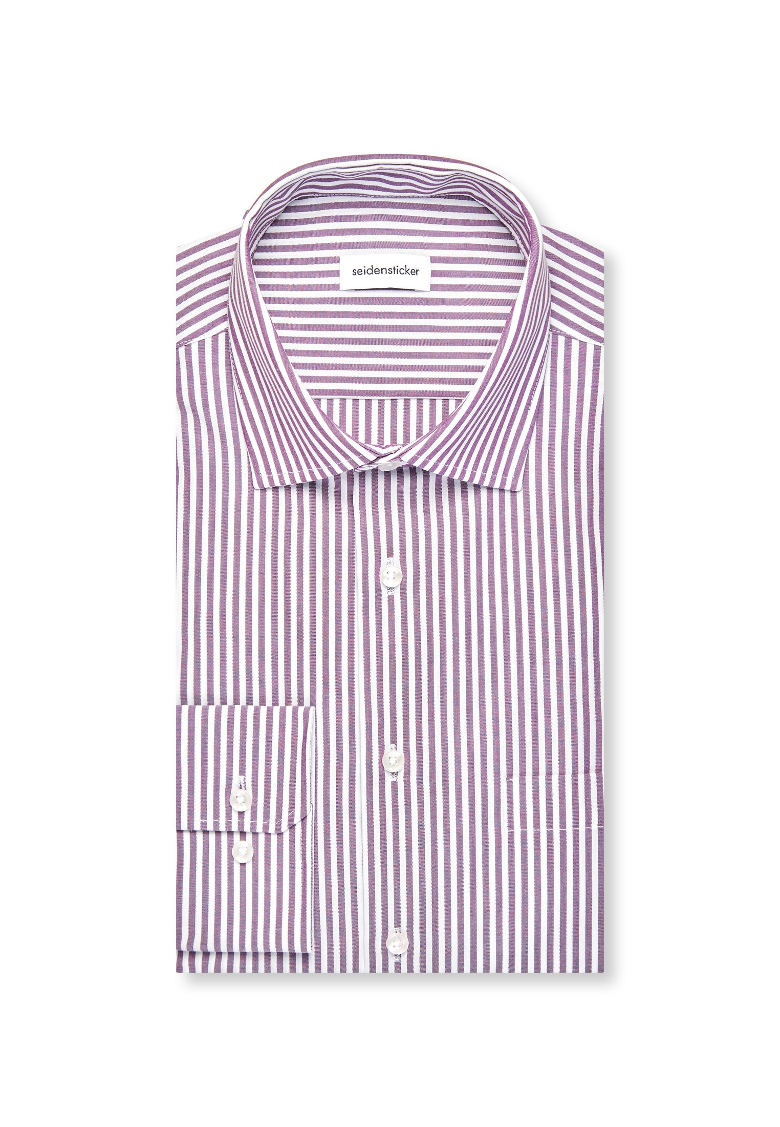 seidensticker Businesshemd »Schwarze Rose« Regular 1/1 Kentkragen Gestreift