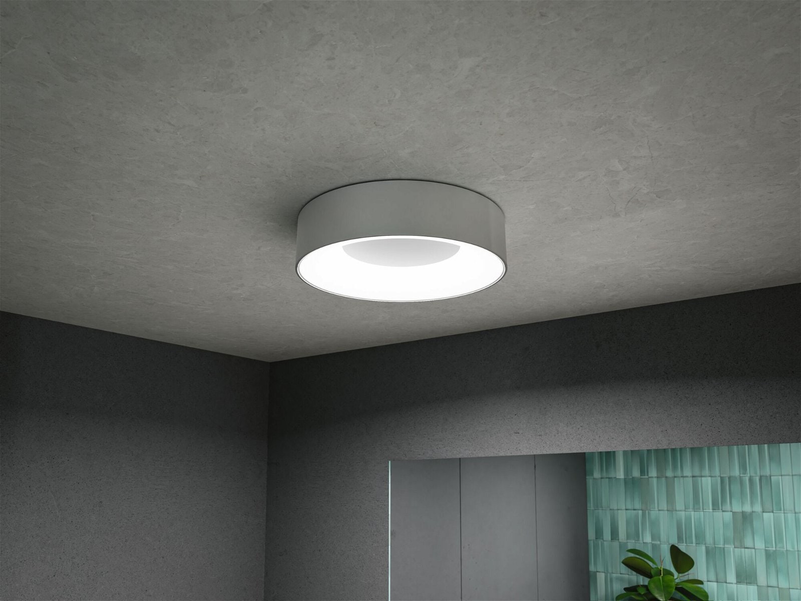 Paulmann LED Deckenleuchte »Selection Bathroom Casca IP44 1x16W 300mm, 230V Metall/Kunststoff«, 1 flammig, WhiteSwitch