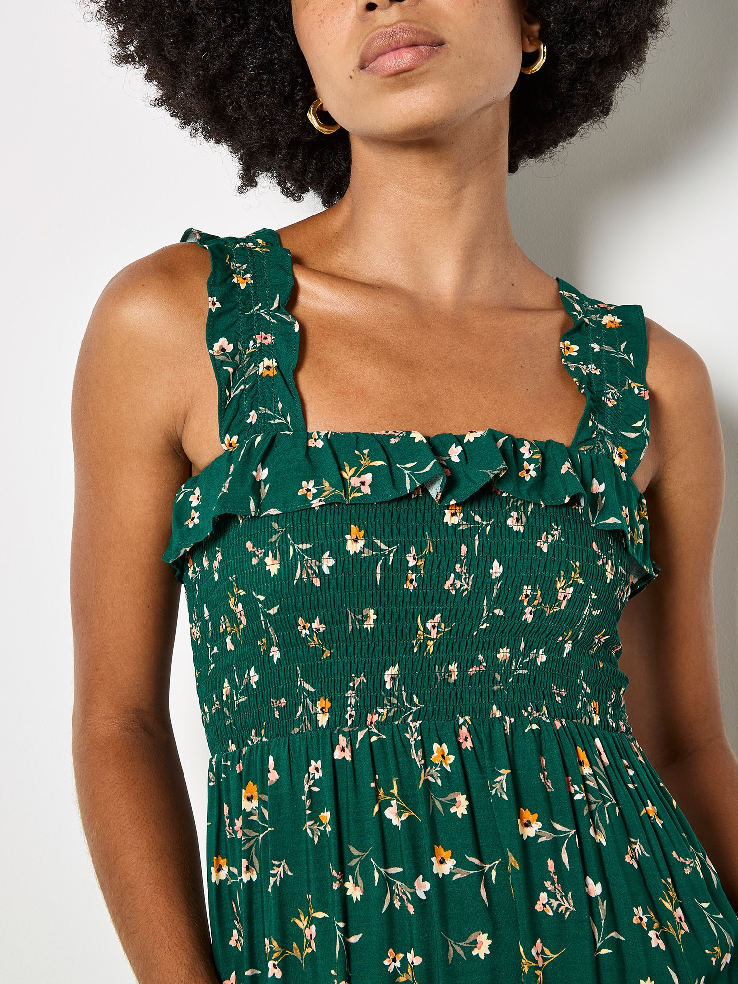Apricot Maxikleid »Maxikleid« mit Rüschen