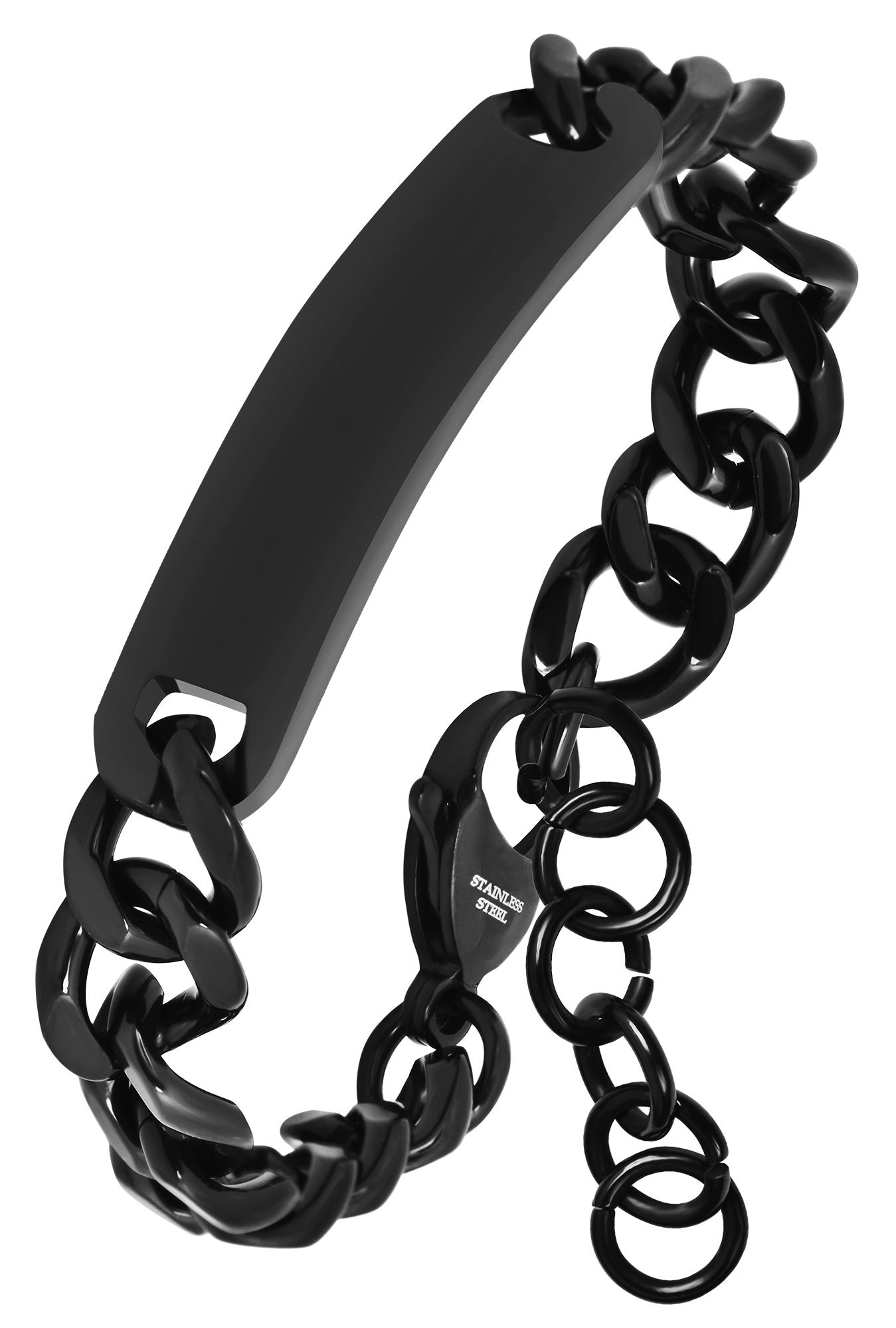 Adelia´s Panzerarmband »Unisex Armband ¿ Panzerarmband aus Edelstahl 17 cm«