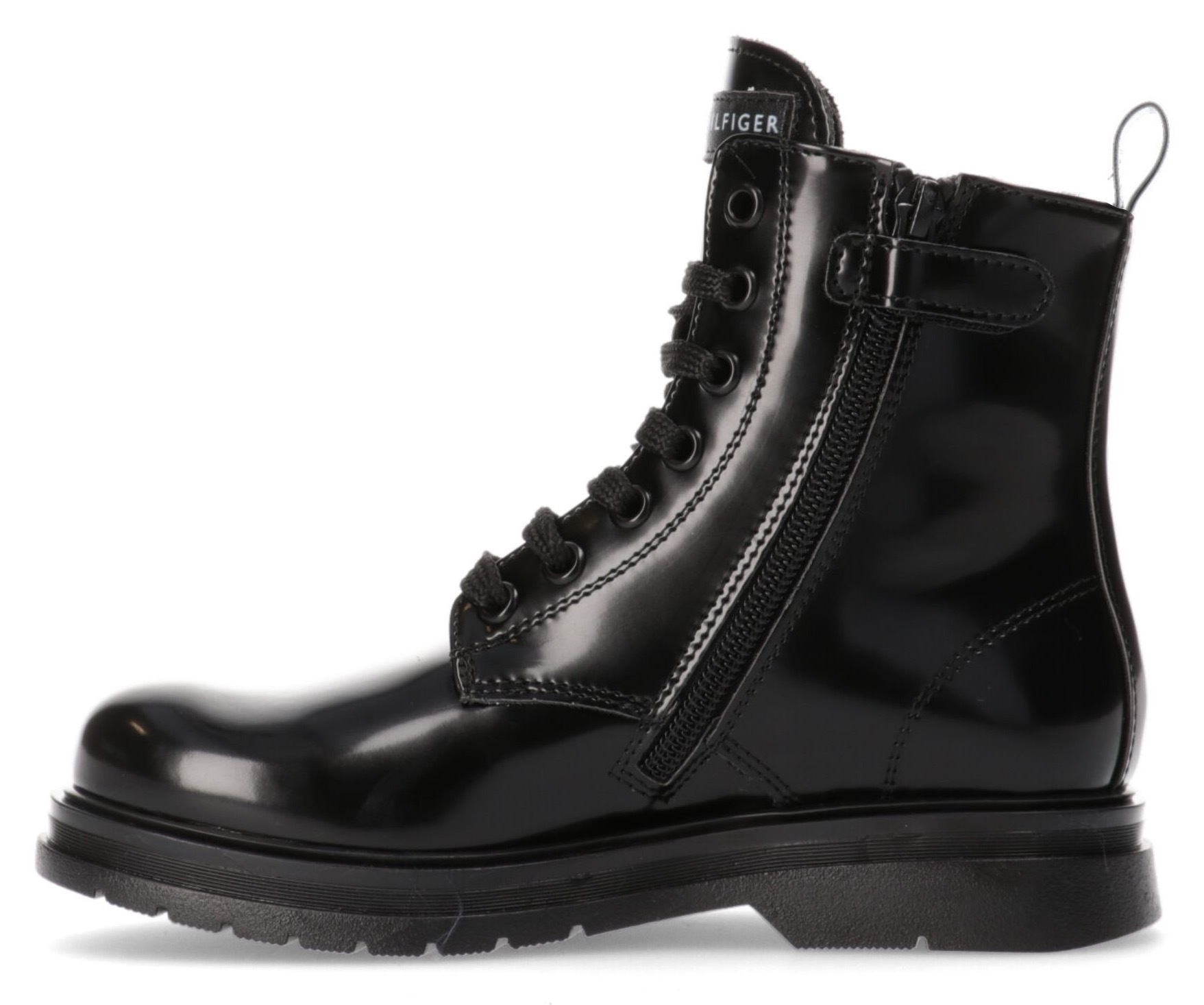 Tommy Hilfiger Schnürboots, mit zusätzlichem Reißverschluss