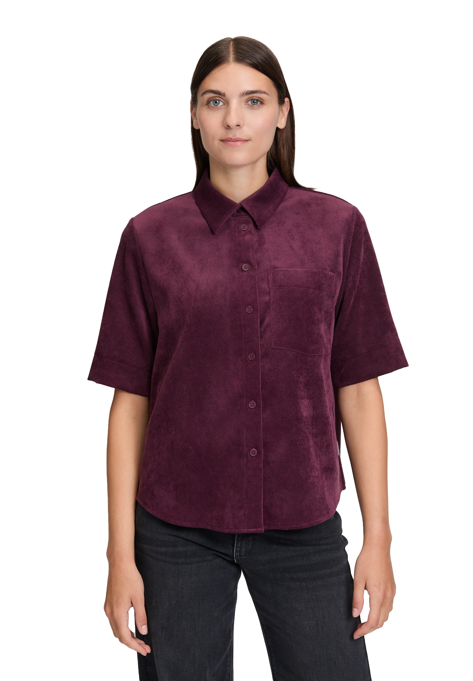 Betty&Co Hemdbluse »Hemdbluse mit aufgesetzten Taschen«