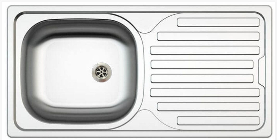 Flex-Well Küche »ROMEO & JULIA, Breite 280 cm«, (G-280-2320-016-ROMEO), wahlweise mit E-Geräten und Spüle in edelstahl oder schwarz