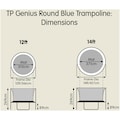 TP Toys Gartentrampolin »Genius«, ØxH: 427x269 cm