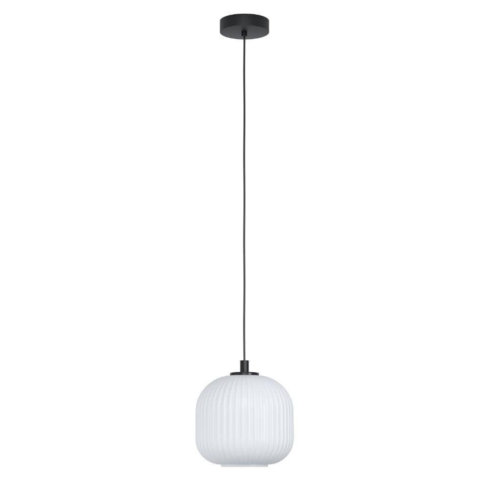 EGLO Hängeleuchte »MANTUNALLE Pendellampe, Stahl, Glas, IP20, E27, Esstischlampe, Lampe«, 1 flammig, Leuchtmittel E27 | ohne Leuchtmittel, Elegante Hängelampe für Esszimmer, Küche oder Wohnzimmer