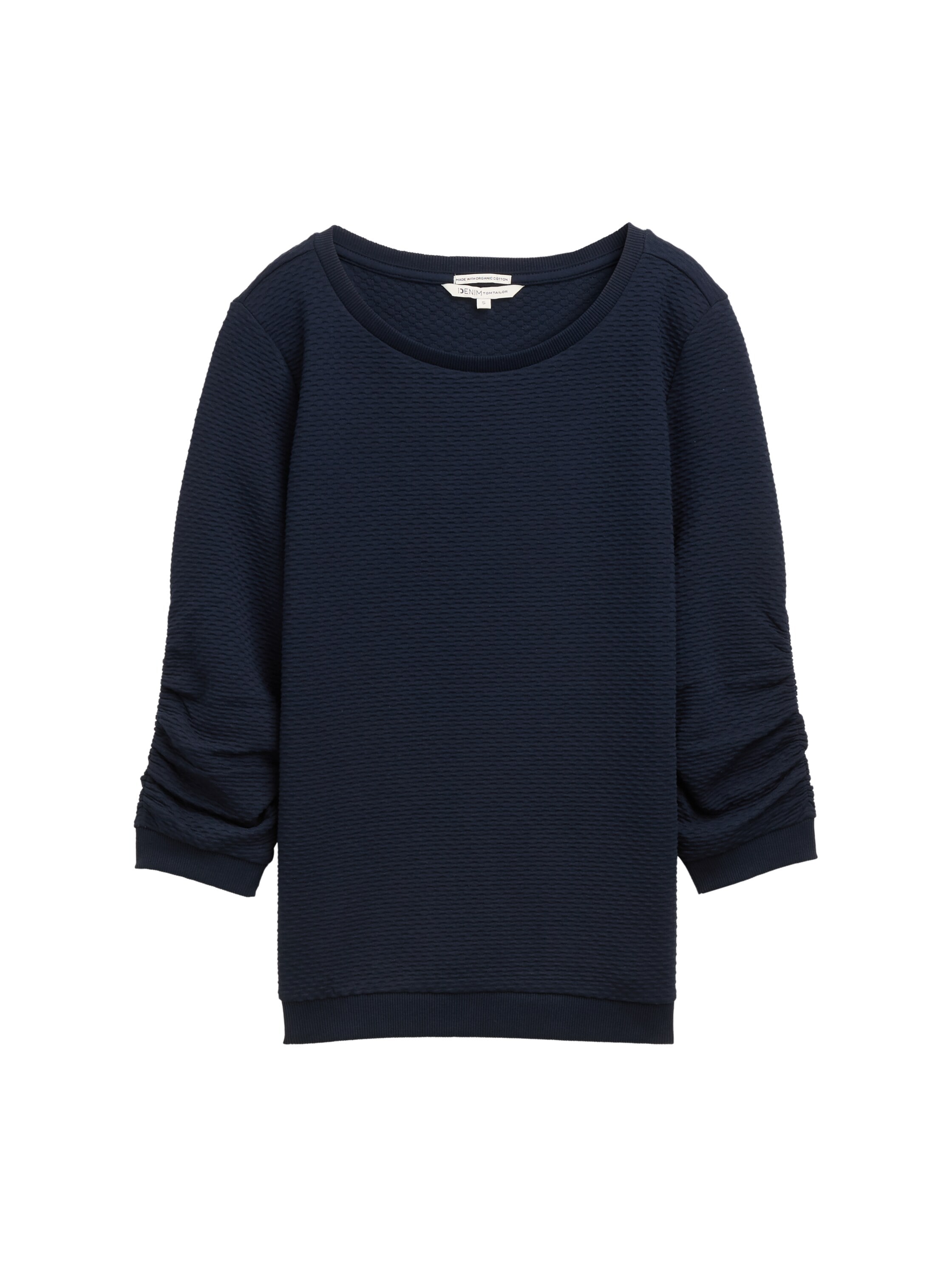 TOM TAILOR Denim Sweatshirt, mit besonderer Materialoberfläche