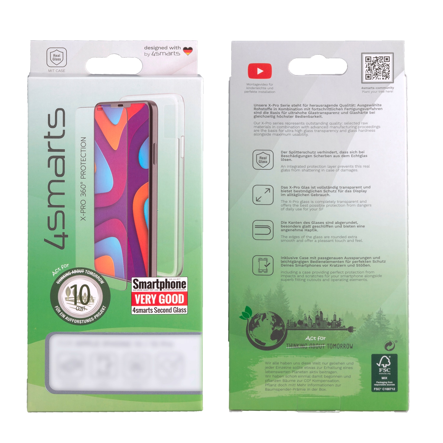 4smarts Handyhülle »X-Pro 360° Protection für Apple iPhone 7/8/SE 20/SE 22«, Apple iPhone 7/8/SE 2020/SE 2022, Backcover, Schutzhülle, Handyschutzhülle, Case, Schutzcase, stoßfest