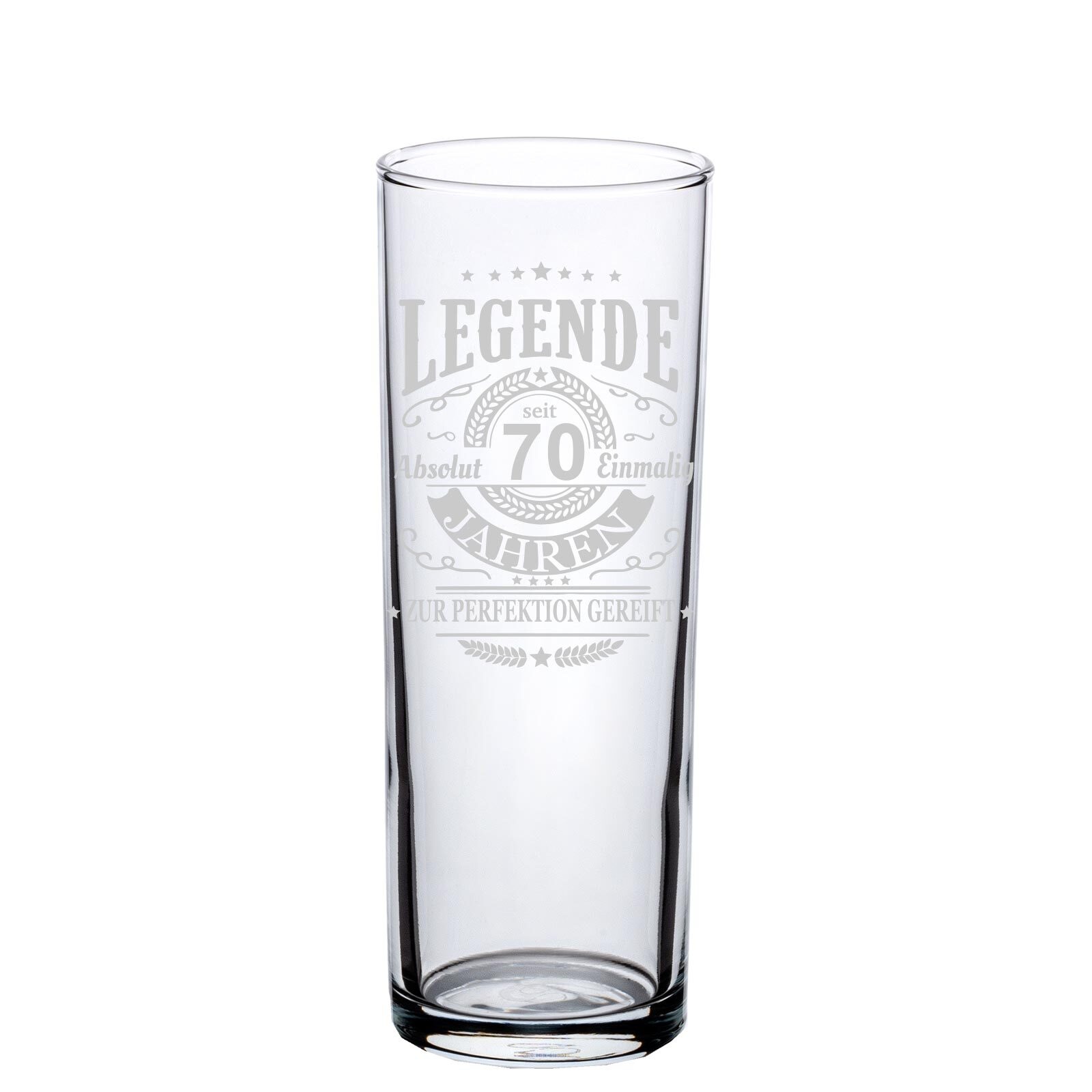 LUXENTU Bierglas »Kölschglas Kölner Stange mit Gravur Legende seit 70 Jahren 0,2 Liter transparent«