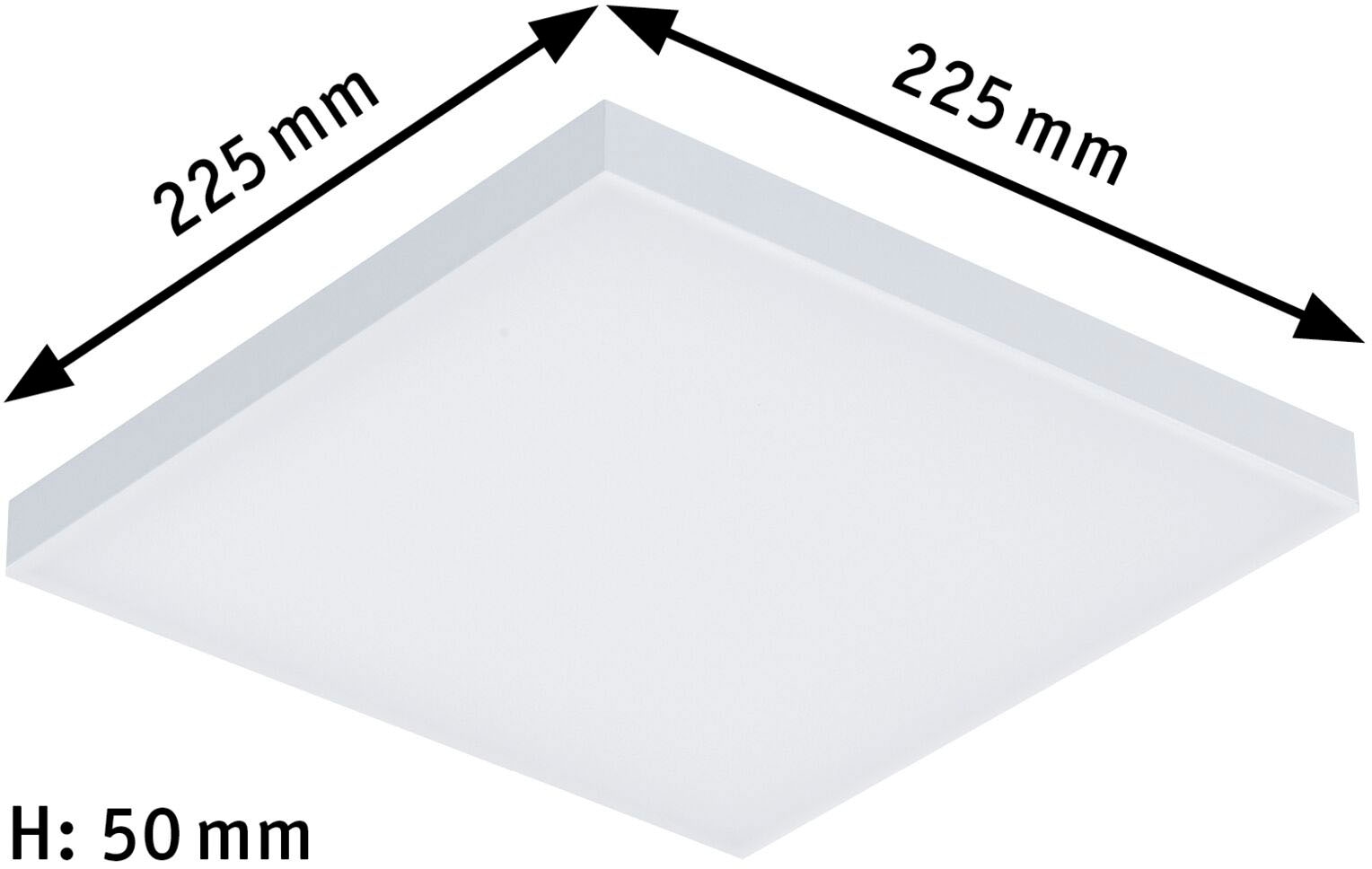 Paulmann LED Panel »Smart Home Zigbee Velora Tunable White 225x225mm 8,5W 2.700K«, 1 flammig, App steuerbar