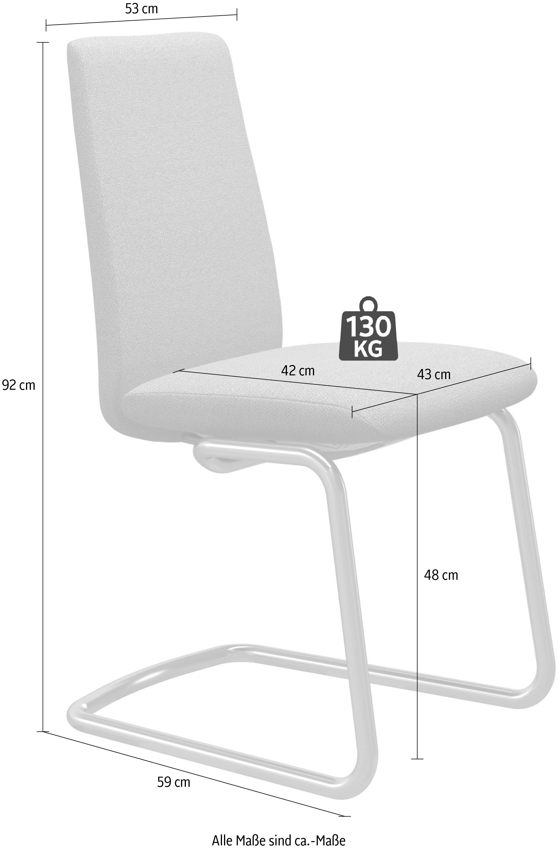 Stressless® Polsterstuhl »Laurel«, Leder PALOMA, Low Back, Größe M, mit Beinen aus Stahl in Chrom glänzend