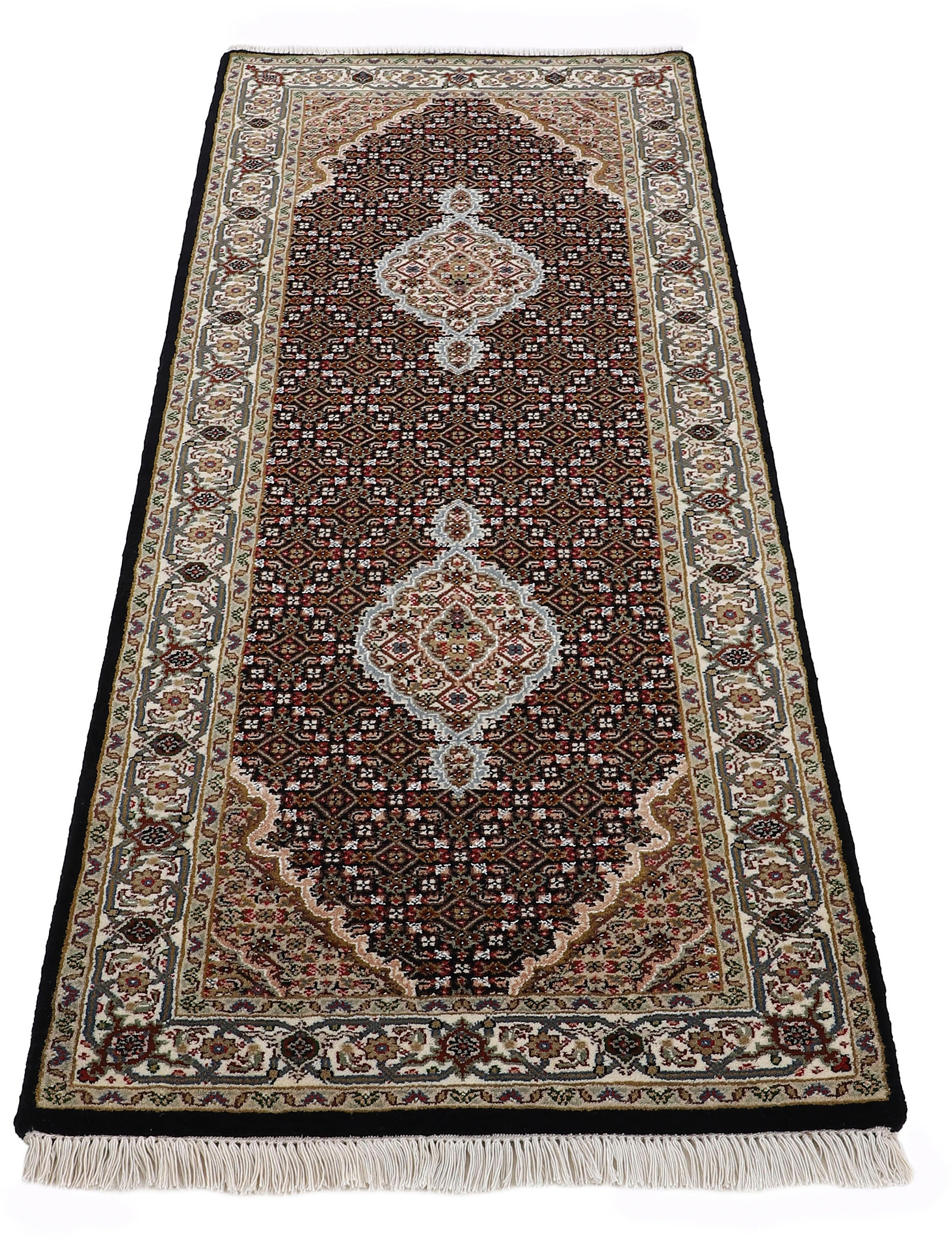 Woven Arts Läufer »Orientteppich Tabriz Mahi«, rechteckig, handgeknüpft, Wohnzimmer, reine Wolle für ein warmes Raumklima