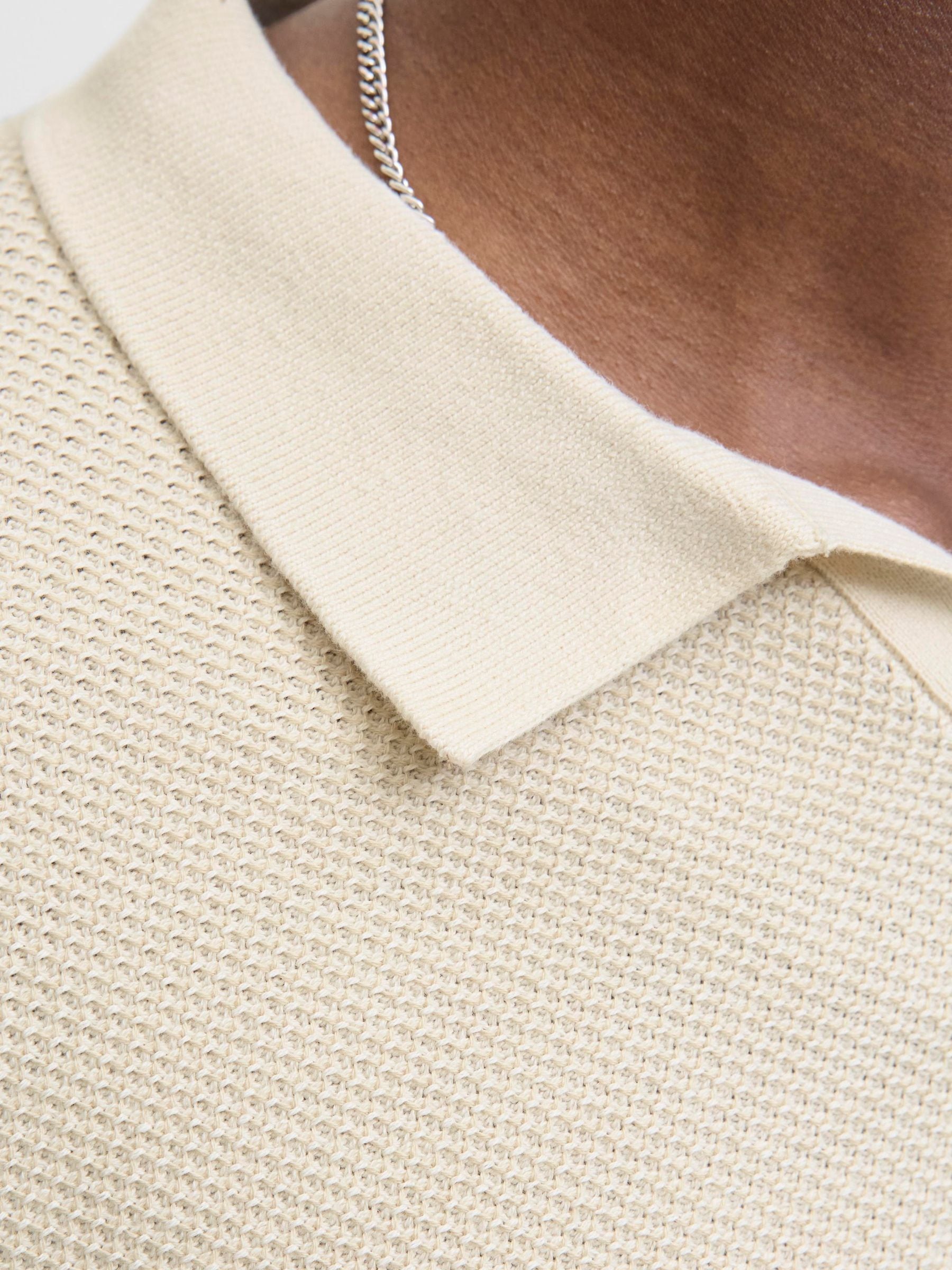 Jack & Jones Polokragenpullover »JPRBLAEASTON KNIT SPLIT NECK LS SN«