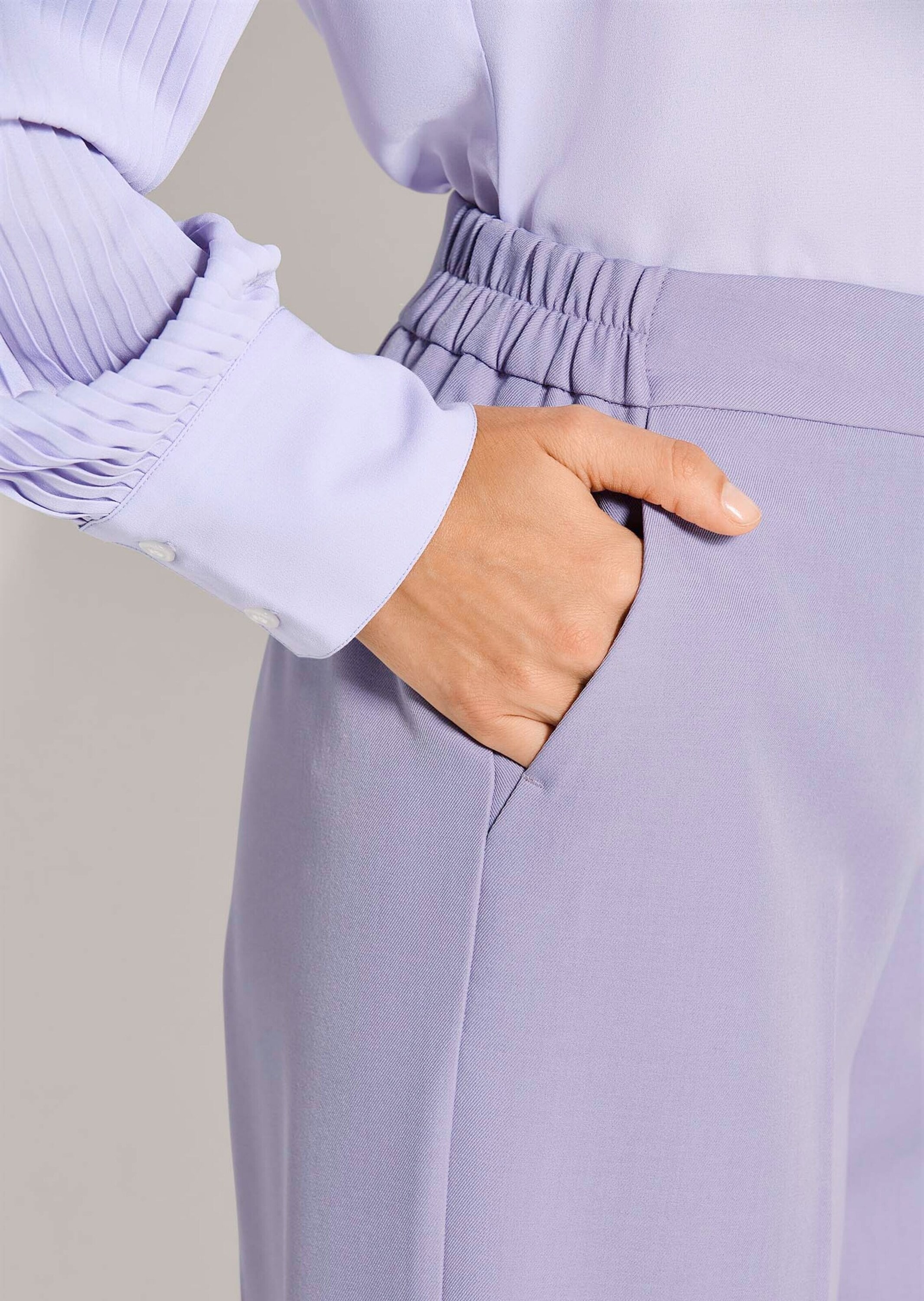 MADELEINE Stoffhose »Bügelfaltenhose Palazzohose mit Teildehnbund«