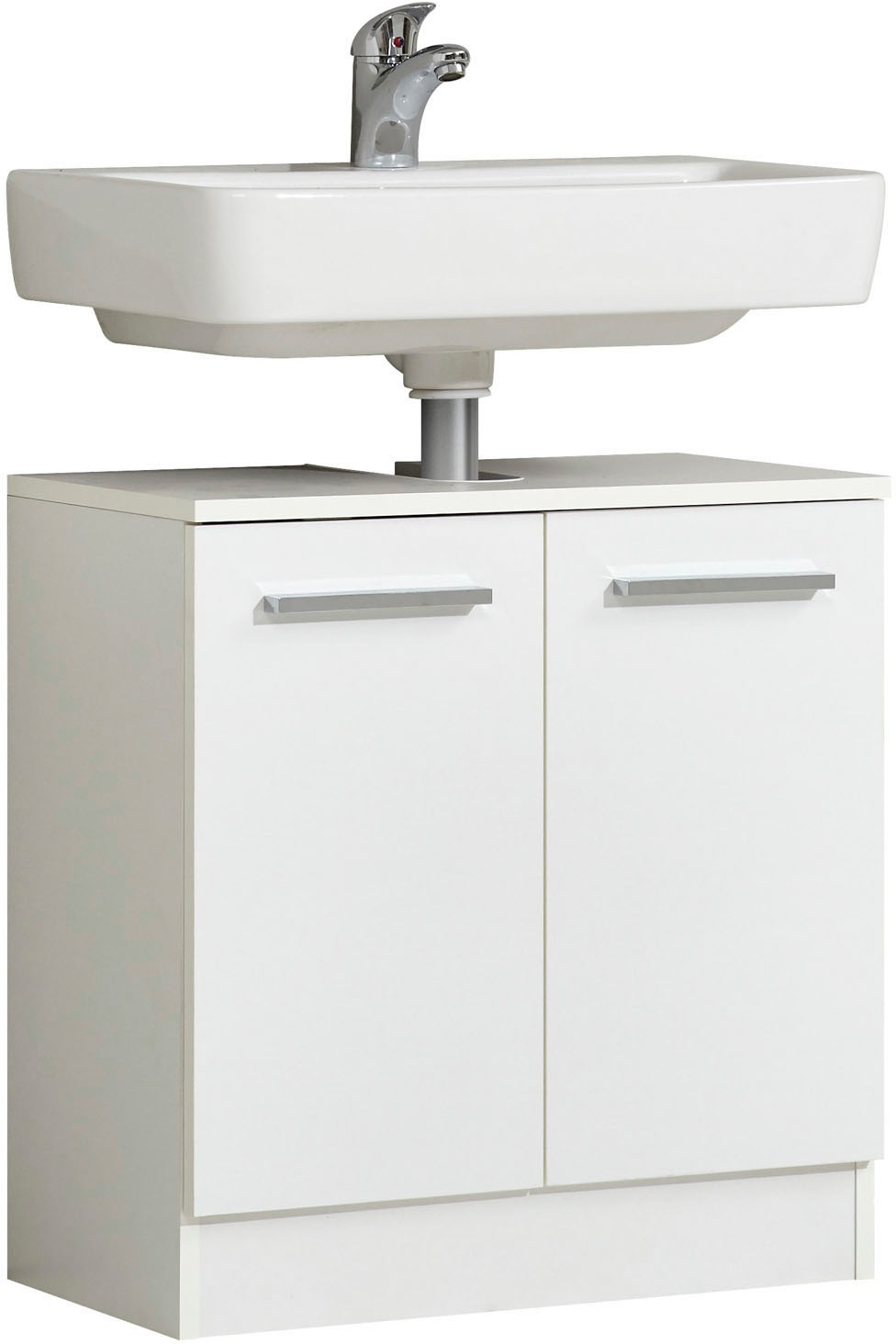 Saphir Badmöbel-Set »Quickset 335 7-teilig, Waschbeckenunterschrank mit LED-Spiegelschrank«, (7 St.), Hochschrank, Unterschränke, Hängeschränke, inkl. Türdämpfer, 13 Türen