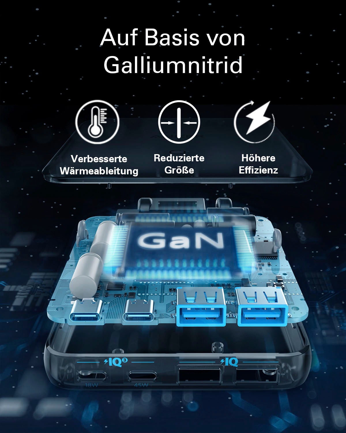 Anker Smartphone-Ladegerät »Powerport Atom III Slim«