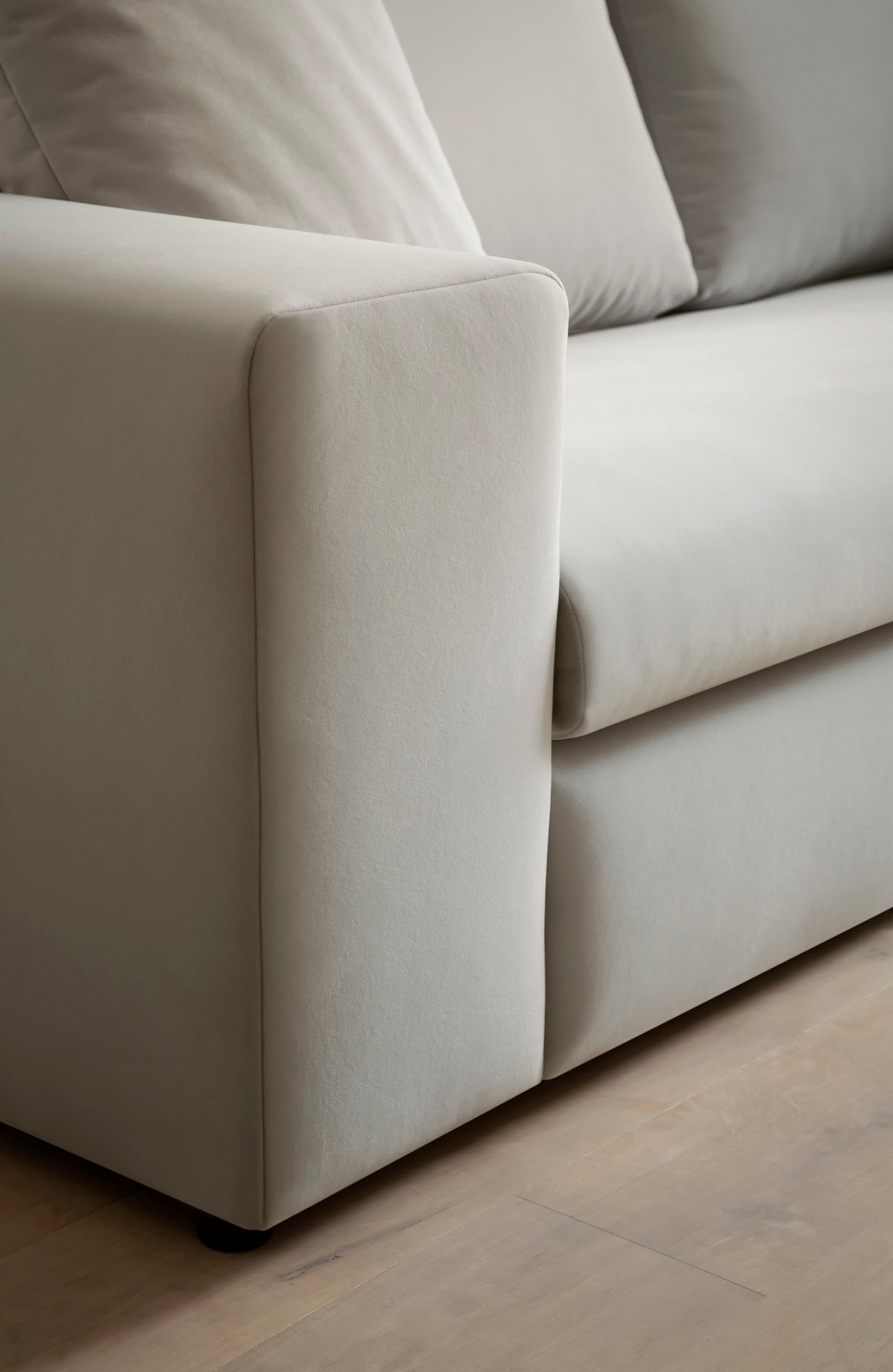 andas Ecksofa »SLEETLAND XXL in Samtvelours oder Vintage-Leder-Optik, L-Form,«, besonders groß und bequem