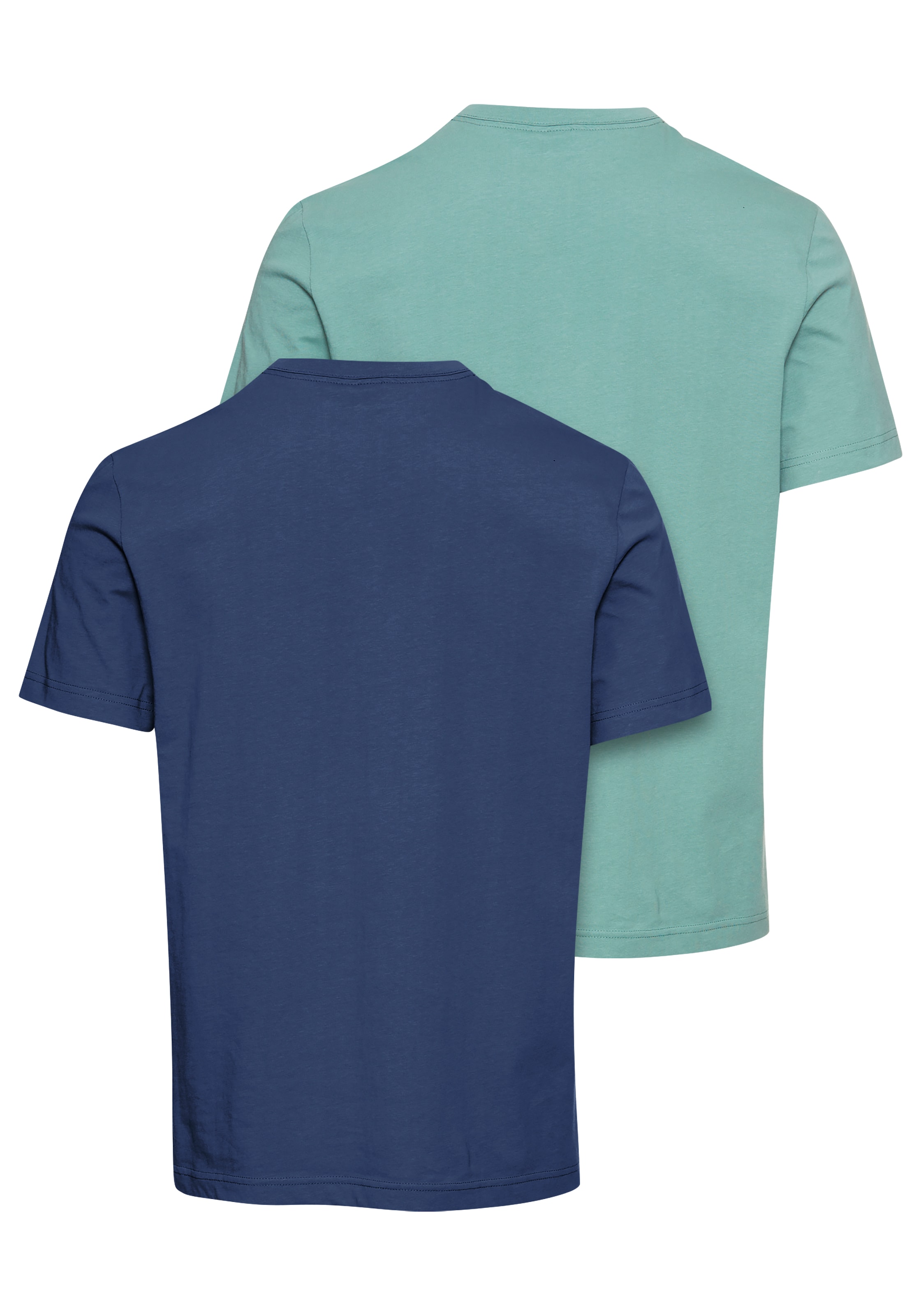 H.I.S Henleyshirt, (2-er Pack), mit Knopfleiste