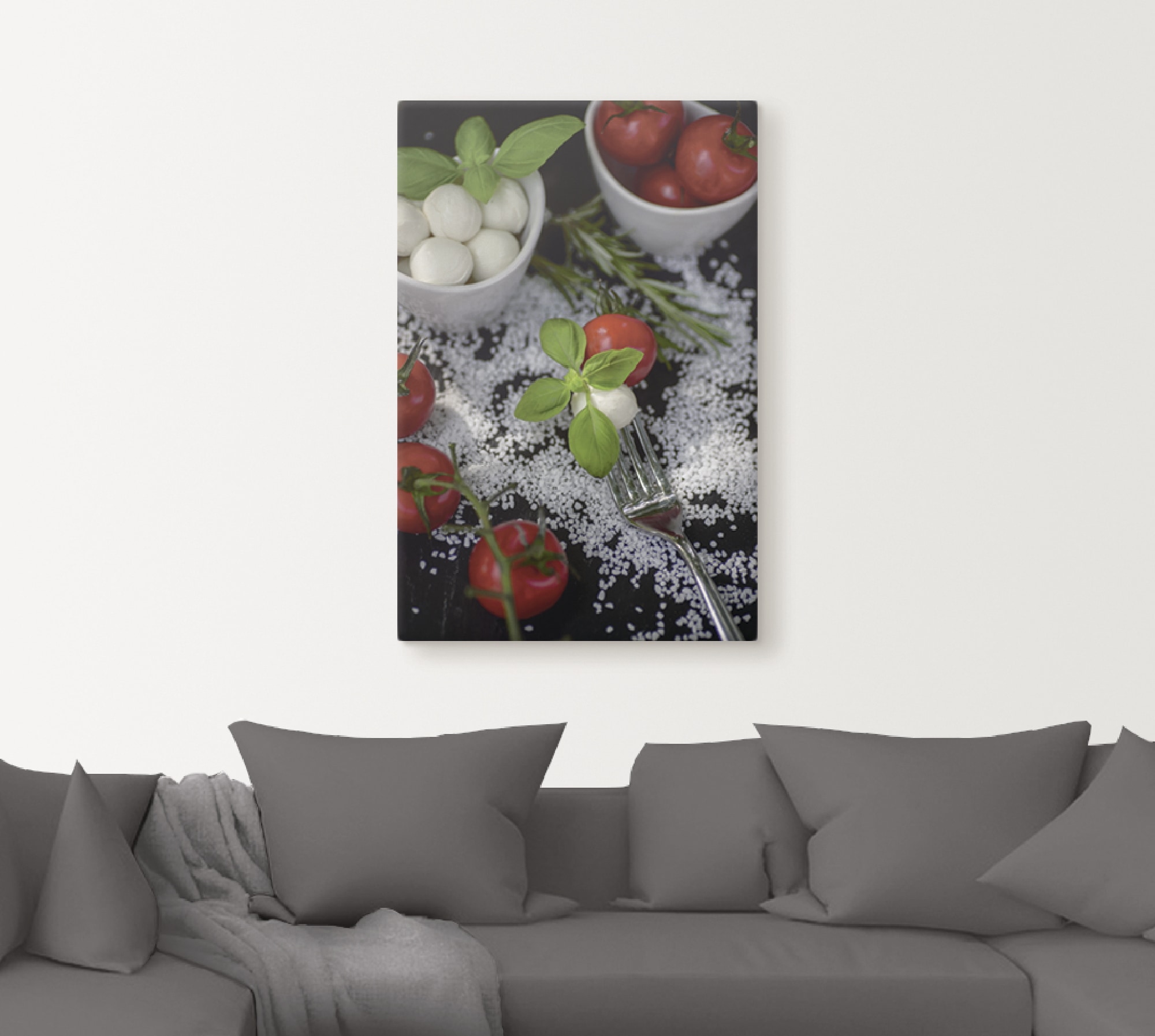 Artland Wandbild »Mediterranes aus der Küche« Lebensmittel 1 Stk. tlg. auf Holzrahmen gespannt