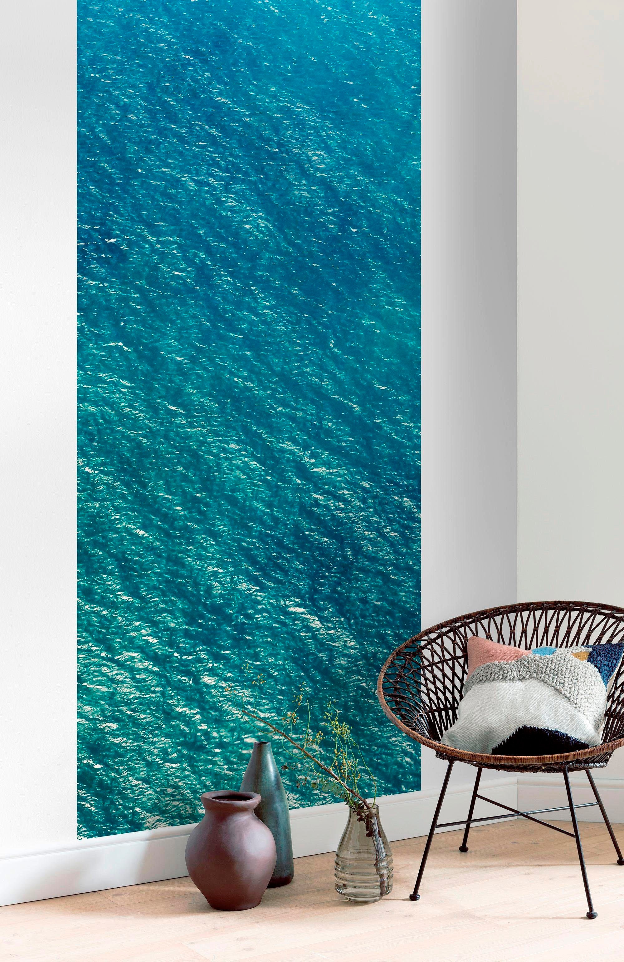 Komar Vliestapete »Digitaldruck Vlies - Blaupause Panel - Größe 100 x 250 cm«, bedruckt, Wohnzimmer, Schlafzimmer