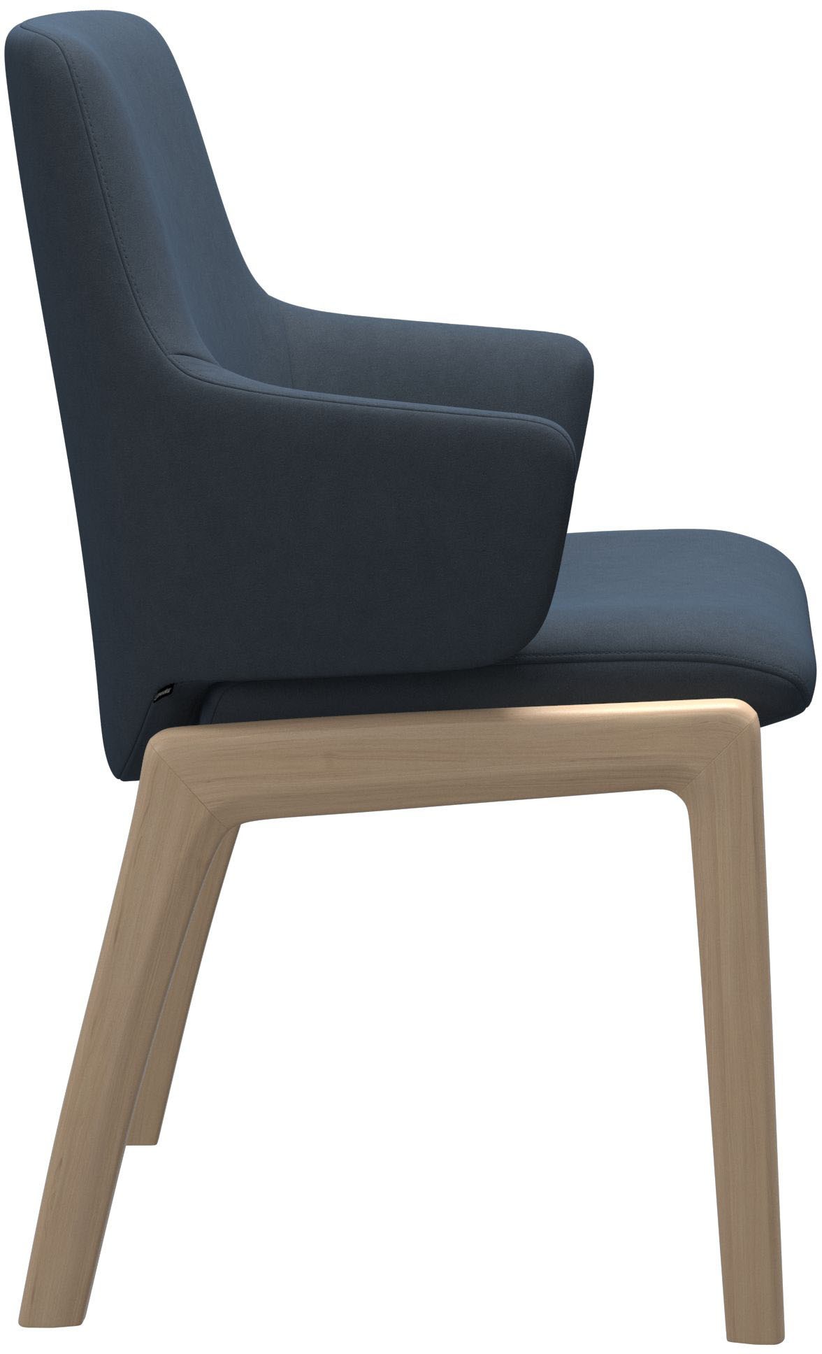 Stressless® Polsterstuhl »Laurel« () Low Back mit Armlehne, Größe L, mit abgerundeten Beinen in Eiche natur