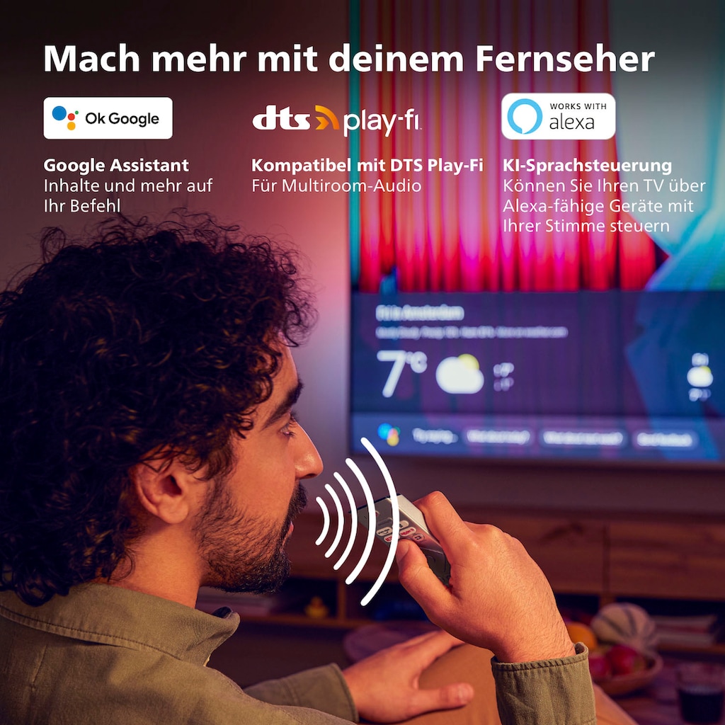 Philips OLED-Fernseher »55OLED807/12«, 139 cm/55 Zoll, 4K Ultra HD, Smart-TV-Android TV