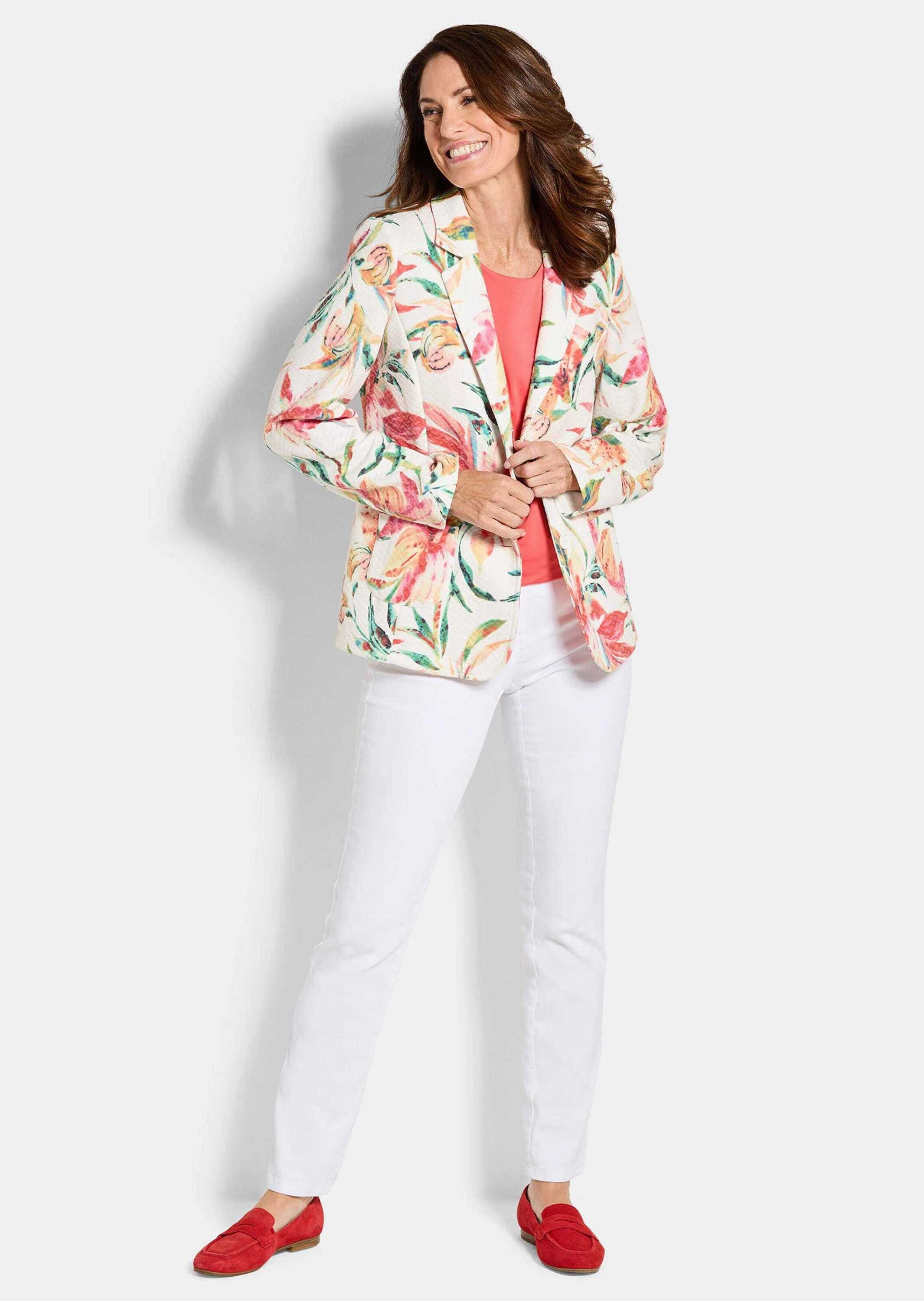 GOLDNER Jackenblazer »Jacquardblazer mit Waffelstruktur« Jaquardware mit Stretch bedruckt