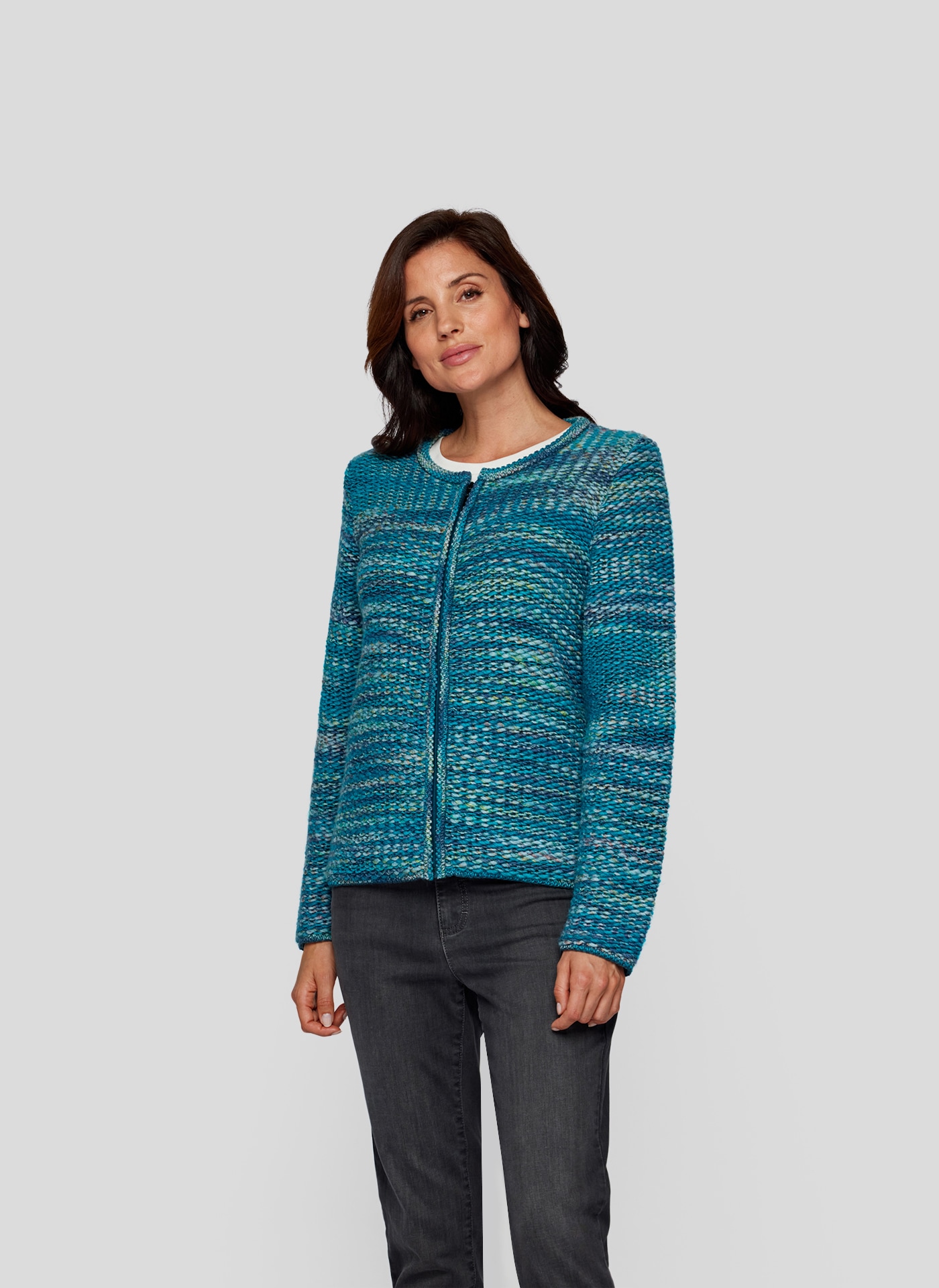 Strickjacke, mit Reißverschluss