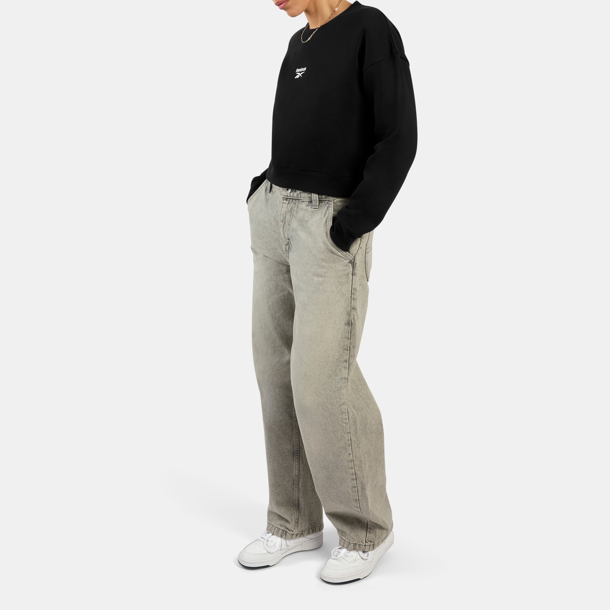 Reebok Sweatshirt »HAZEL CROPPED SWEATSHIRT«, für Sportmode und Freizeit
