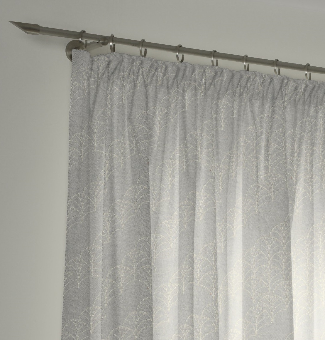 Adam Vorhang »Vorhang Argentinian Criolla Light aus 100% Bio-Baumwolle, Kräuselband«, (1 St.), Vorhang Argentinian Criolla Light aus Bio-Baumwolle Made in Germany