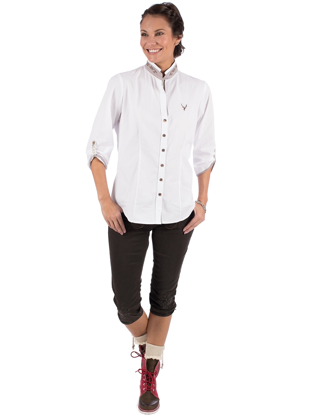 OS-Trachten Blusentop »Trachtenbluse 450006-3684«