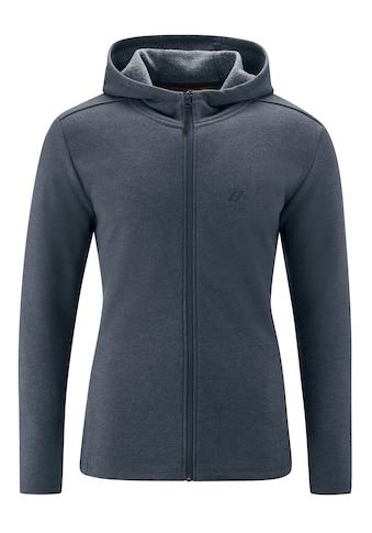 Fleecejacke »Ulva CX M«, Funktionale Melange-Sweatjacke mit formschöner Kapuze