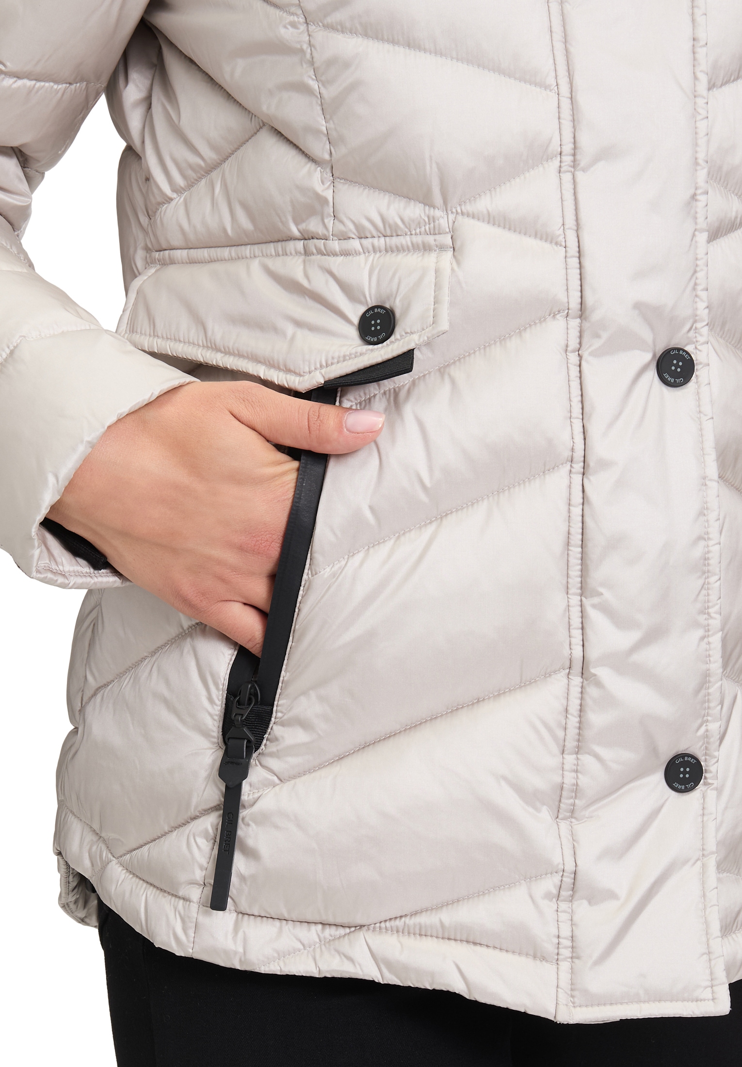 Gil Bret Steppjacke »Steppjacke mit abnehmbarer Kapuze«
