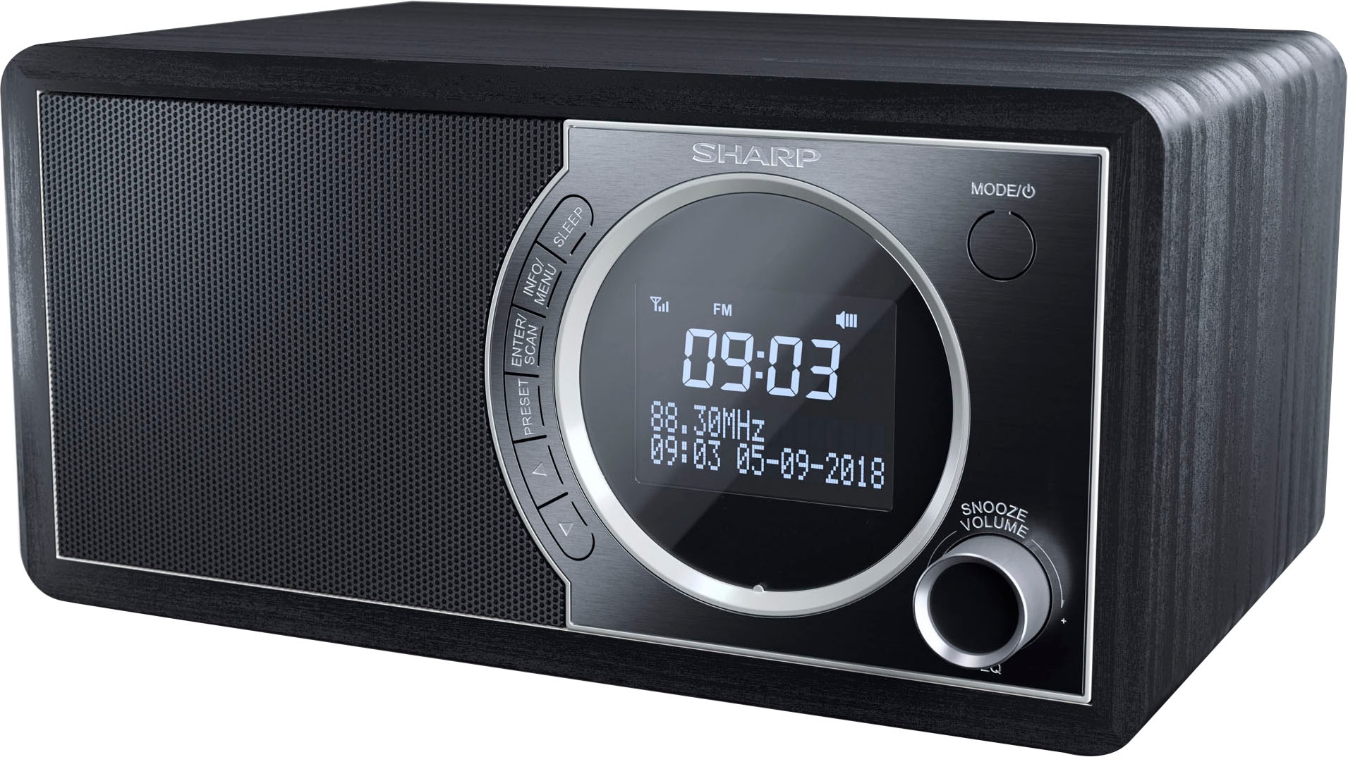 Sharp Digitalradio (DAB+) »DR-450«, (Bluetooth Automatische Senderverfolgung-Digitalradio (DAB+)-FM-Tuner mit RDS 6 W)
