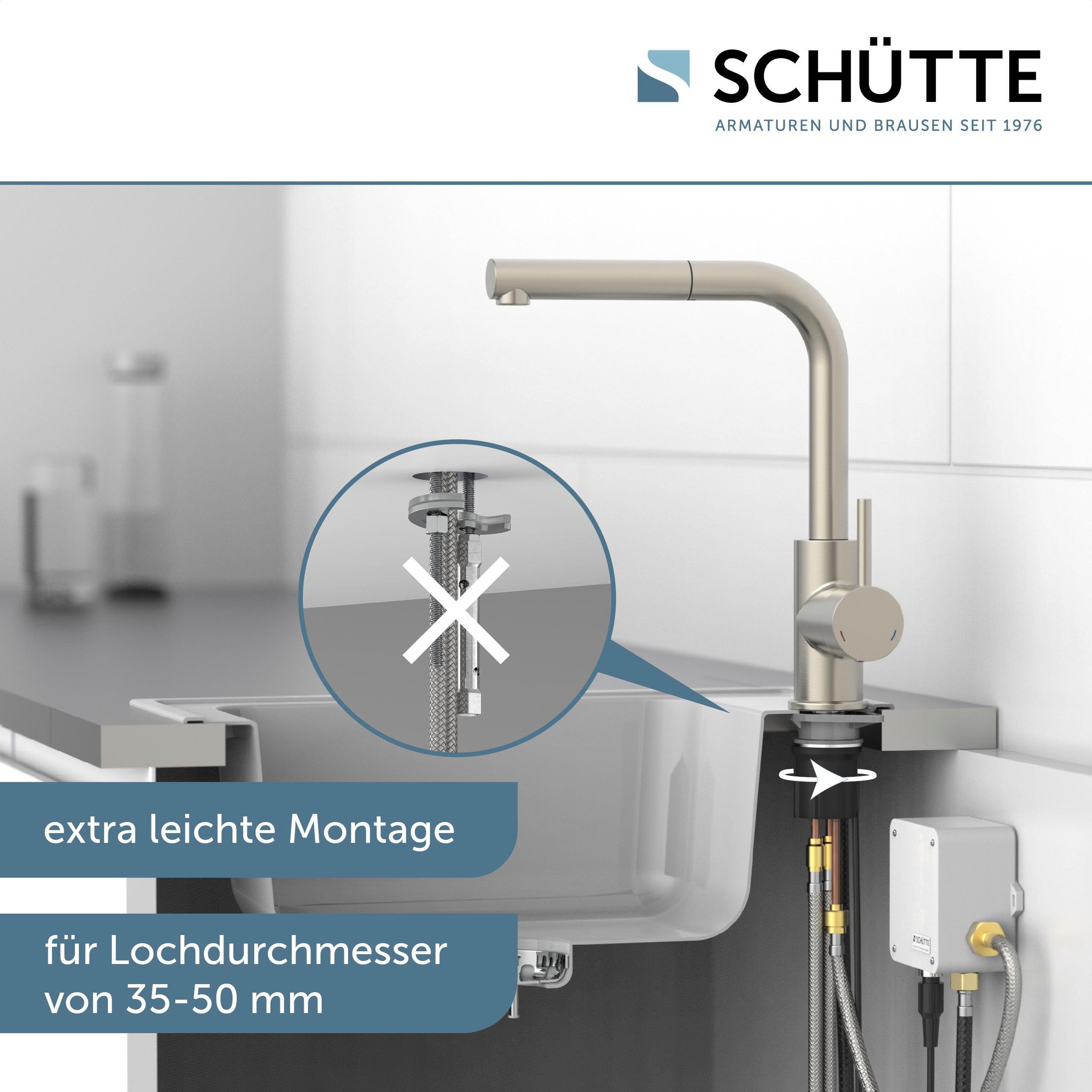 Schütte Spültischarmatur »VITAL« 1 Stk. tlg. Infrarottechnologie/Cold-Start-Fkt./360° schwenkbar /Eco-Click-Fkt.