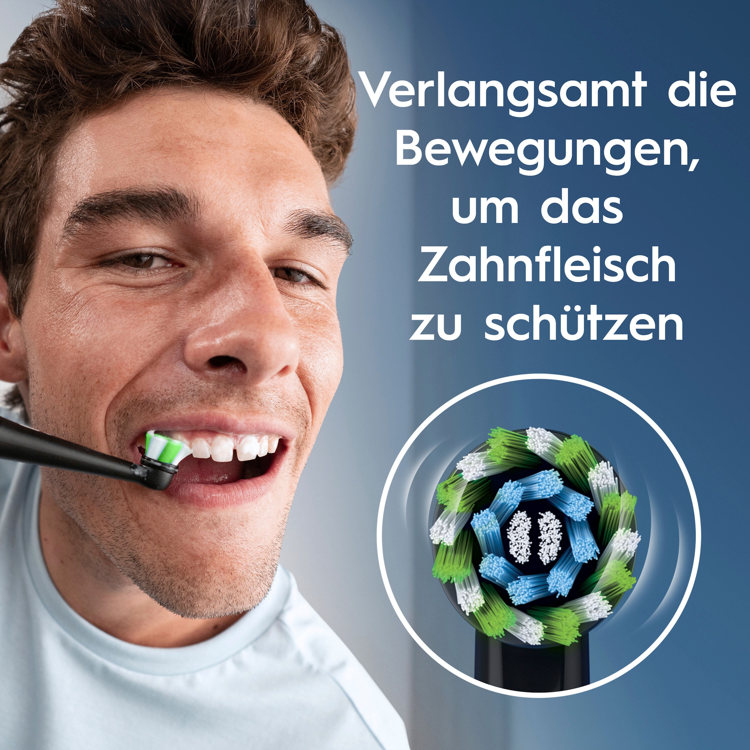 Oral-B Elektrische Zahnbürste »PRO Series 1 Doppelpack« 2 Stk. Aufsteckbürsten Drucksensor