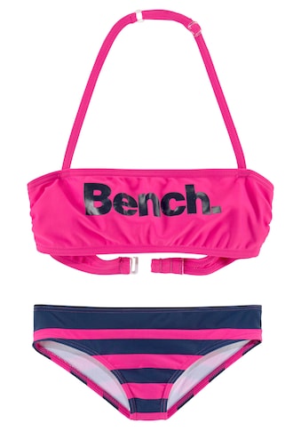 Bench. Bandeau-Bikini, mit großem Logoprint kaufen