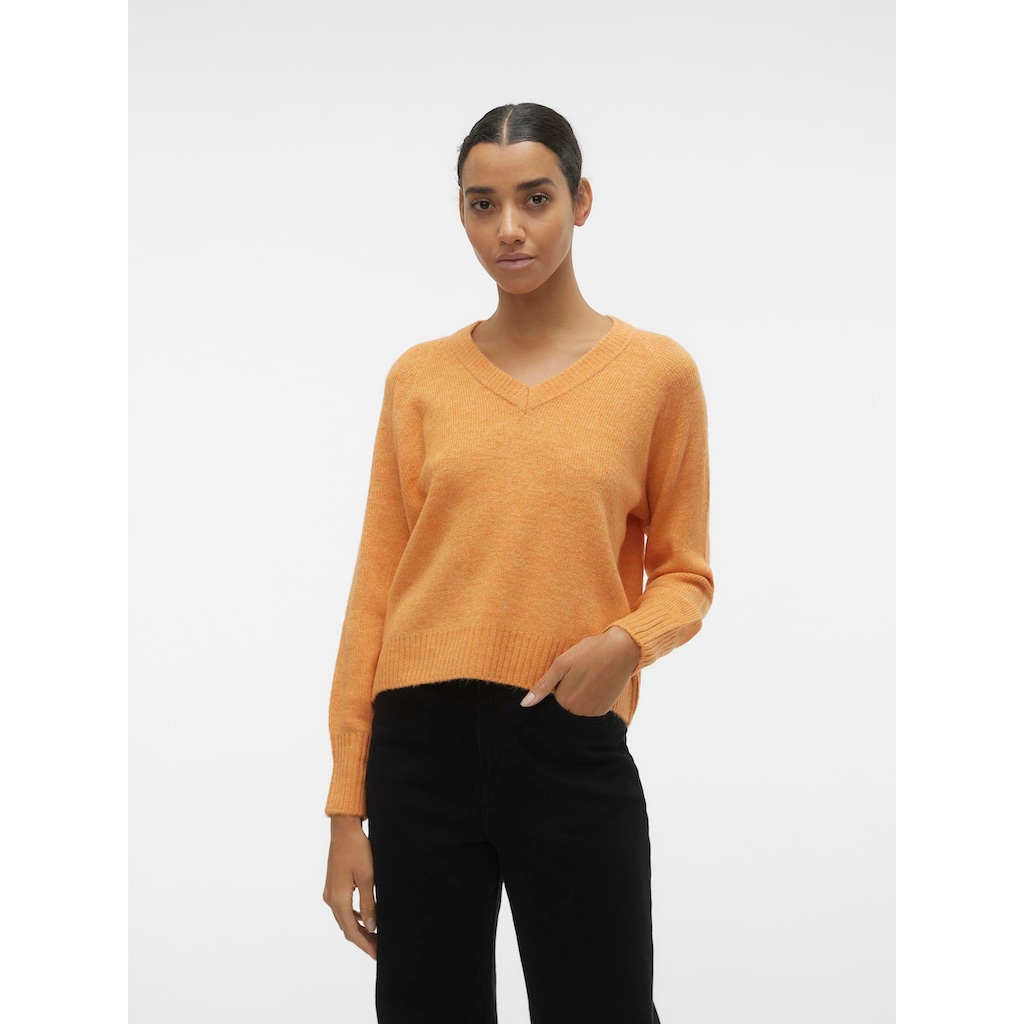 Vero Moda V-Ausschnitt-Pullover »VMELLYLEFILE LS V-NECK PULLOVER«