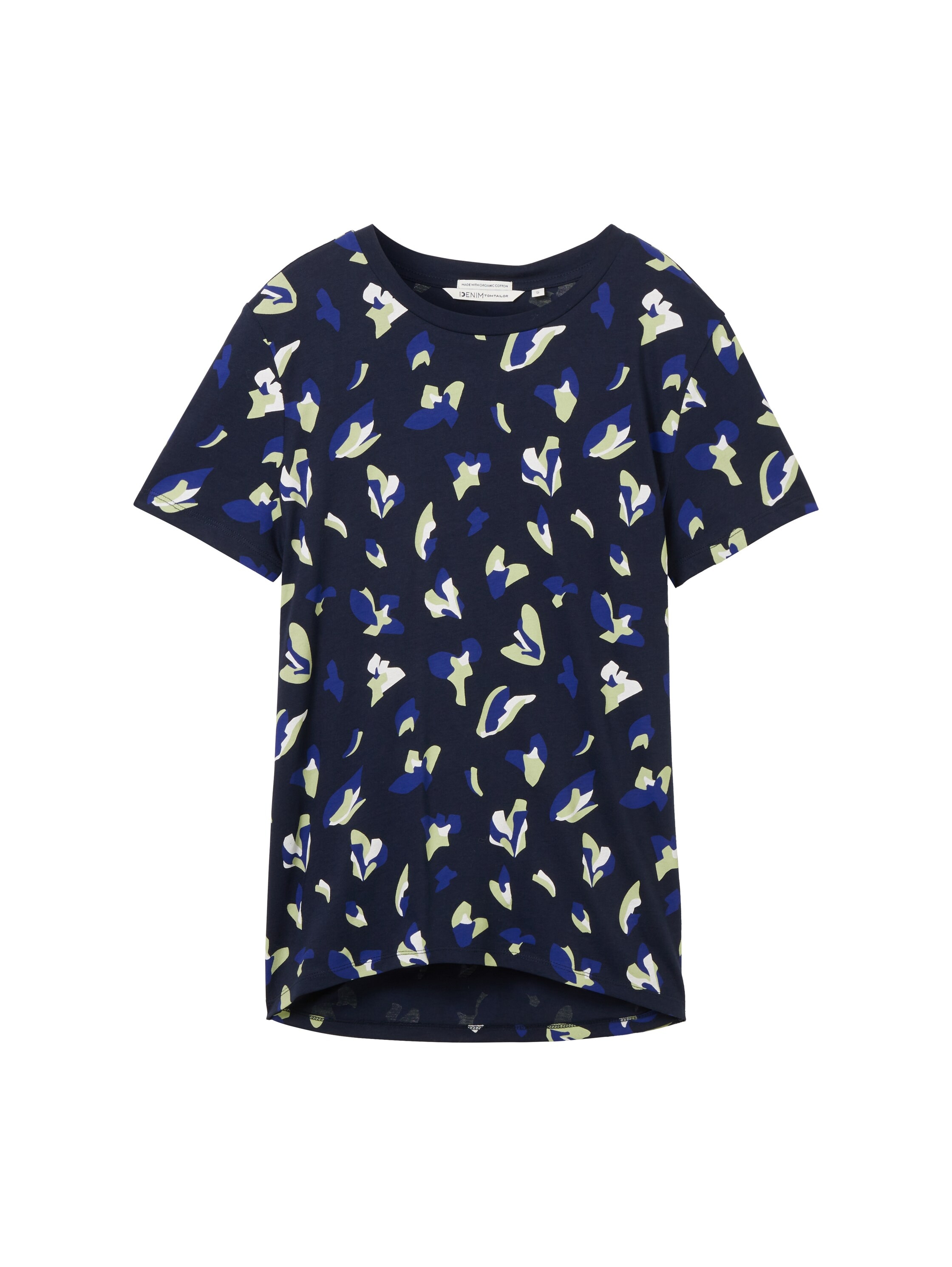 TOM TAILOR Denim Rundhalsshirt, mit All-Over Print