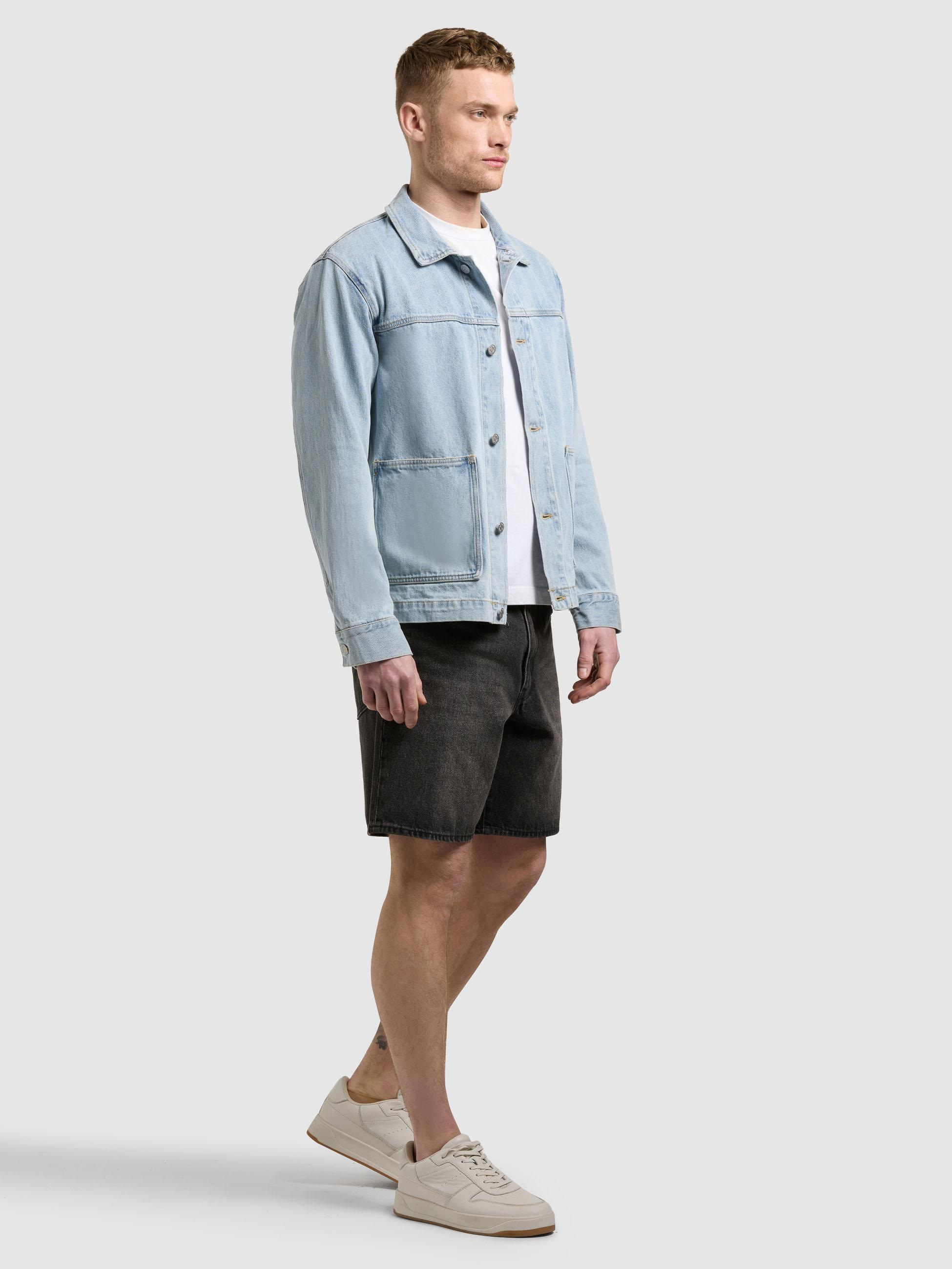 khujo Jeansjacke »Jeansjacke Barto« ohne Kapuze Modische Jacke in Jeans-Optik