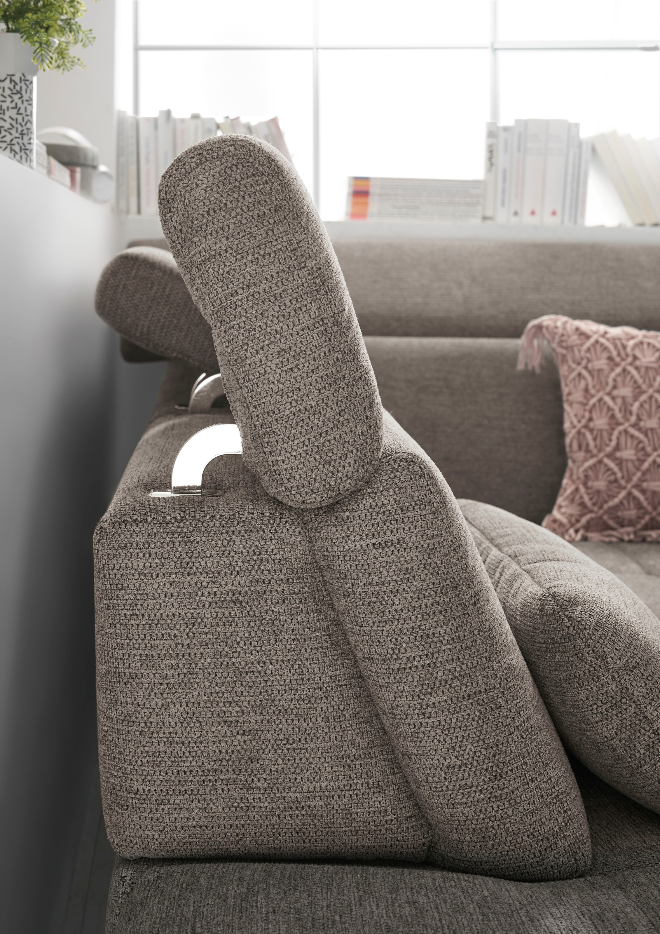 set one by Musterring Ecksofa »SO 3400, Komfortsitzhöhe 47cm oder 49cm, inkl. Sitztiefenverstellung«, verschiedene Funktionen, Kaltschaumpolsterung, Stellmaße 220 x 317 cm