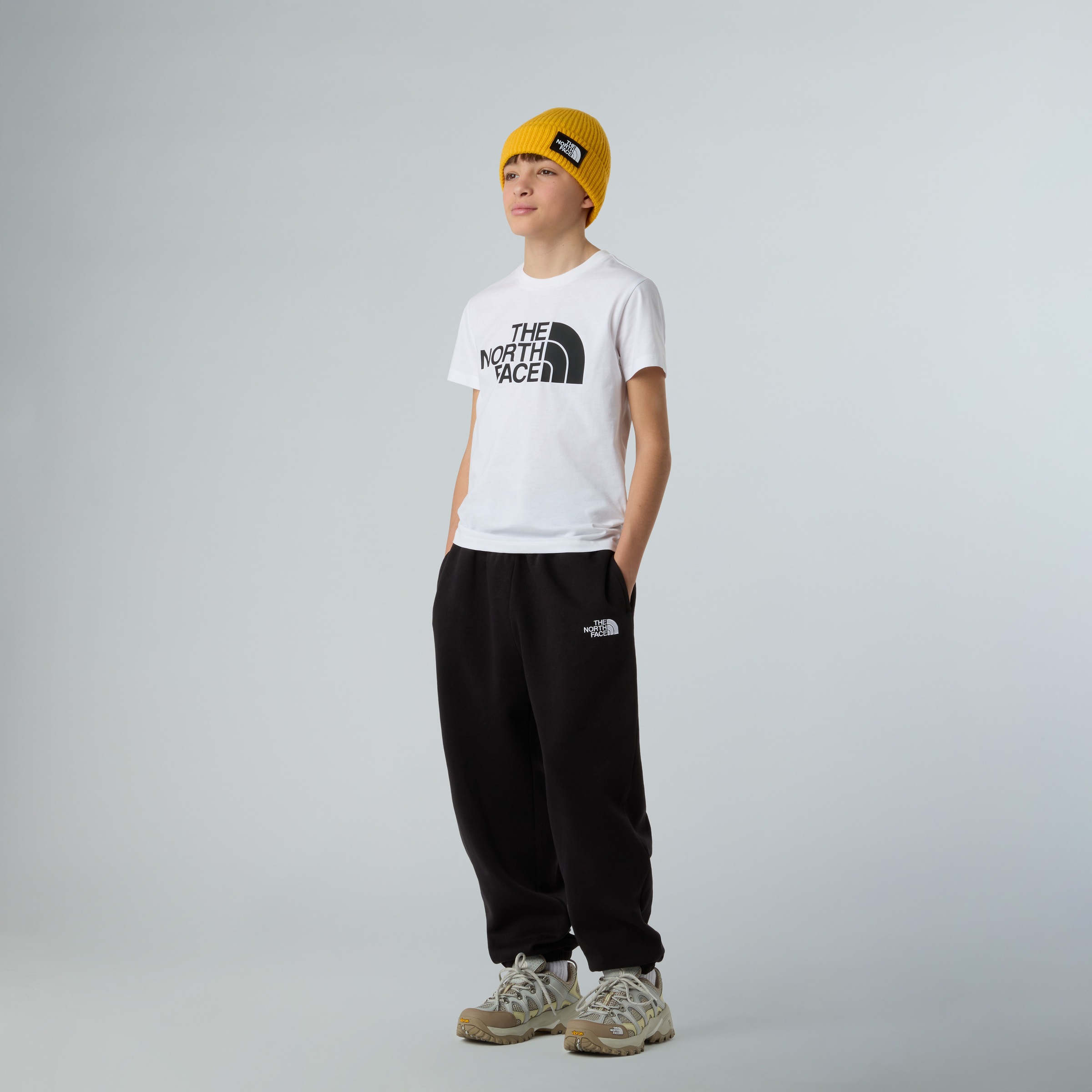 The North Face T-Shirt »TEEN EASY REGULAR SS TEE« für Jugendliche, sportlicher Stil, Kurzarm, Rundhalsausschnitt