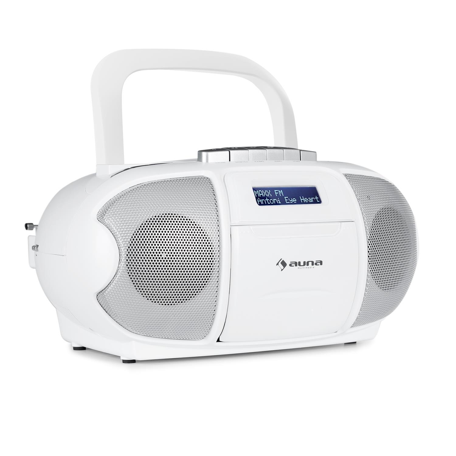Auna DAB Radio Boombox Ghettoblaster Kassettenspieler USB CD Player »BeeBerry DAB«
