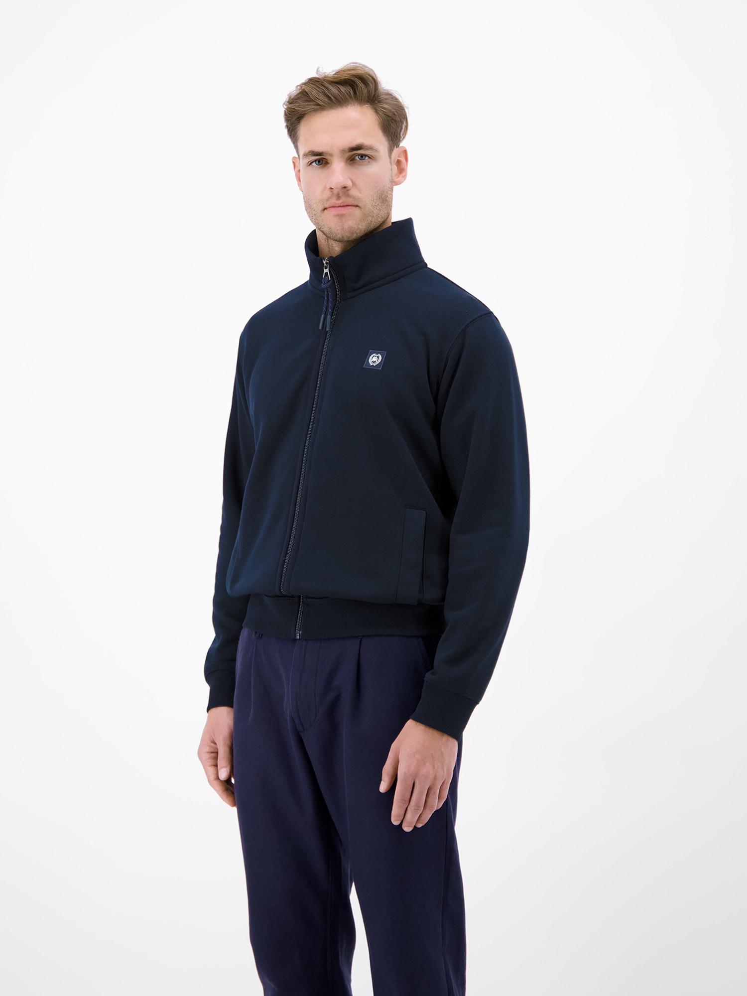 LERROS Sweatjacke »Sweatjacke aus atmungsaktivem Baumwollmischgewebe«