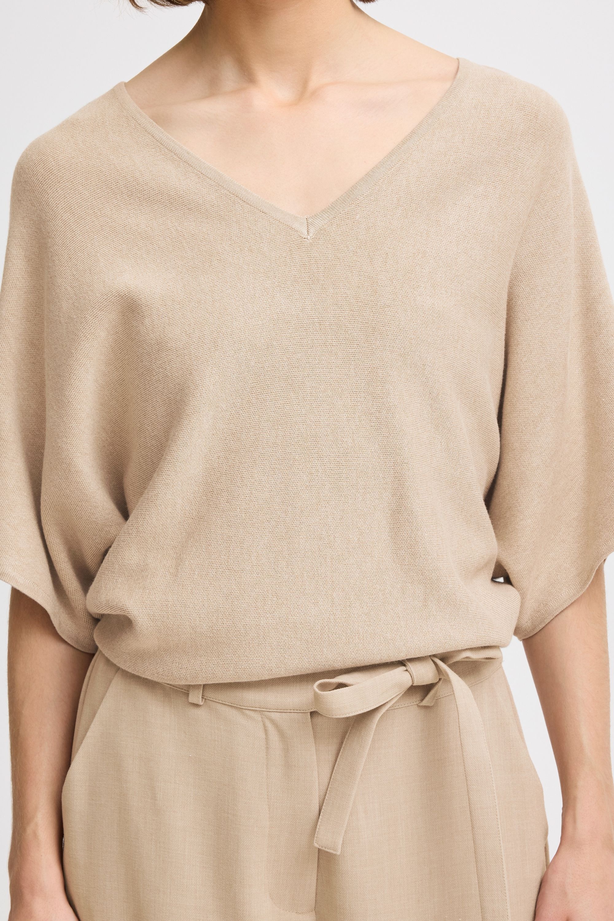 b.young Strickjacke »Pullunder BYMMMORLA VNECK SHORT SLEEVE -«