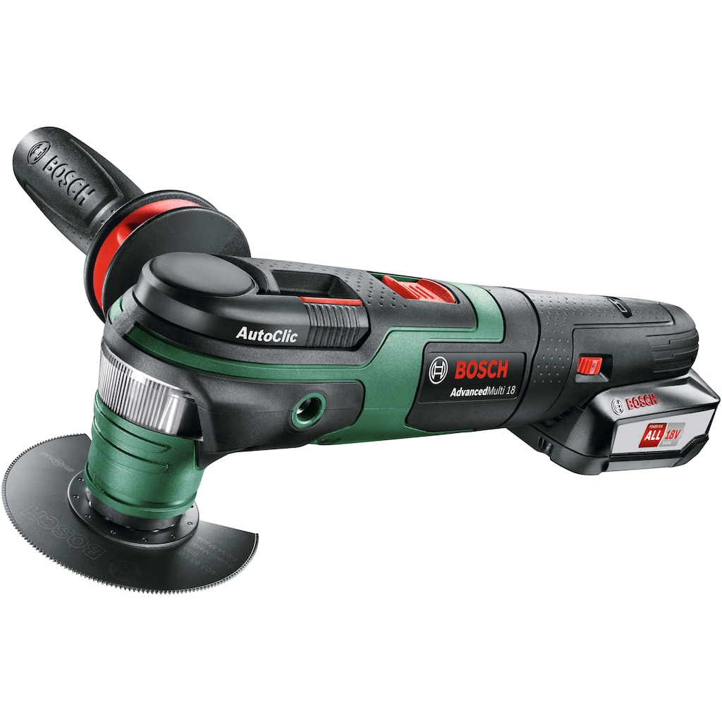 Bosch Home & Garden Akku-Multifunktionswerkzeug »AdvancedMulti 18«, (Set)