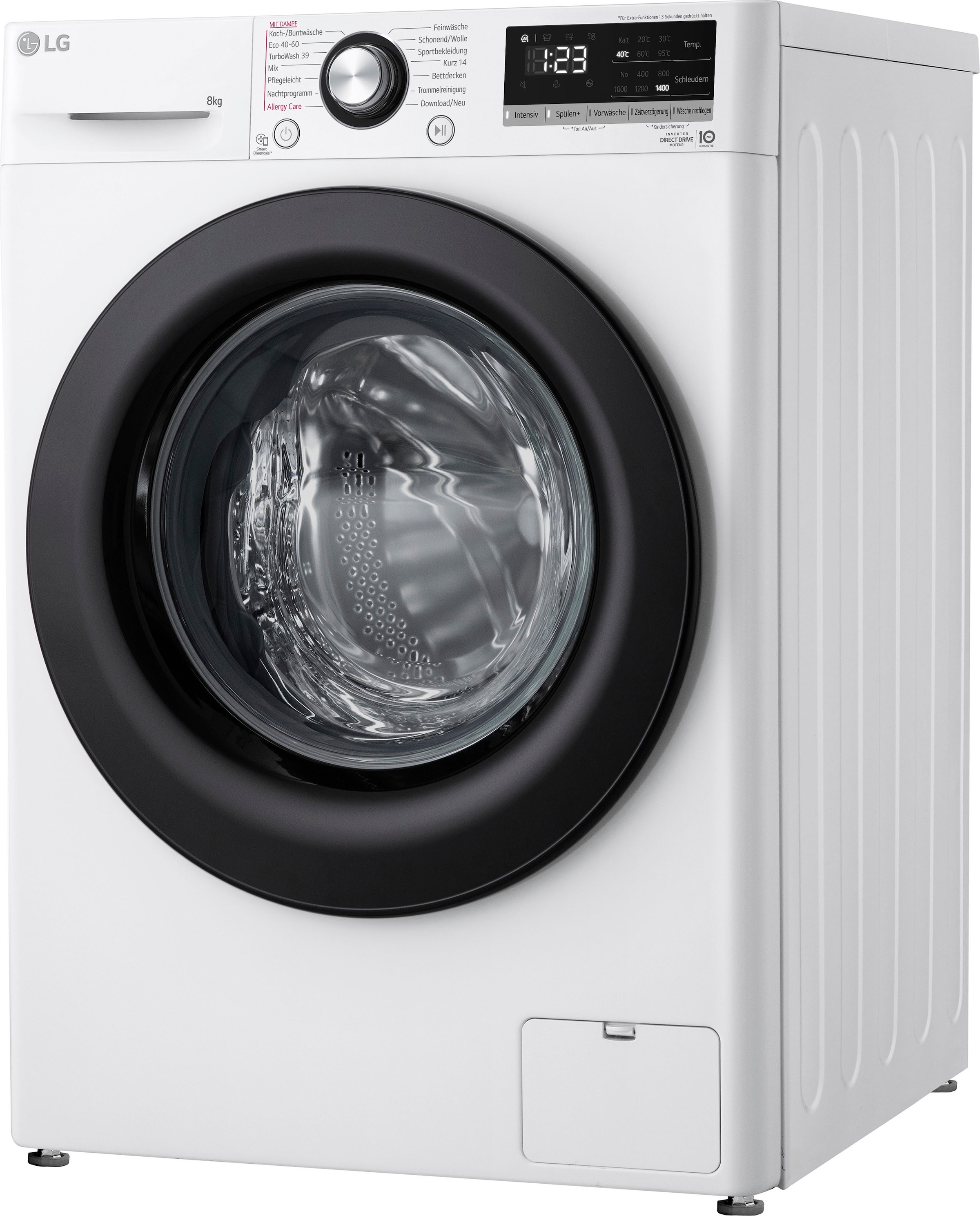 LG Waschmaschine »F4WV4085«, 8 kg, 1400 U/min